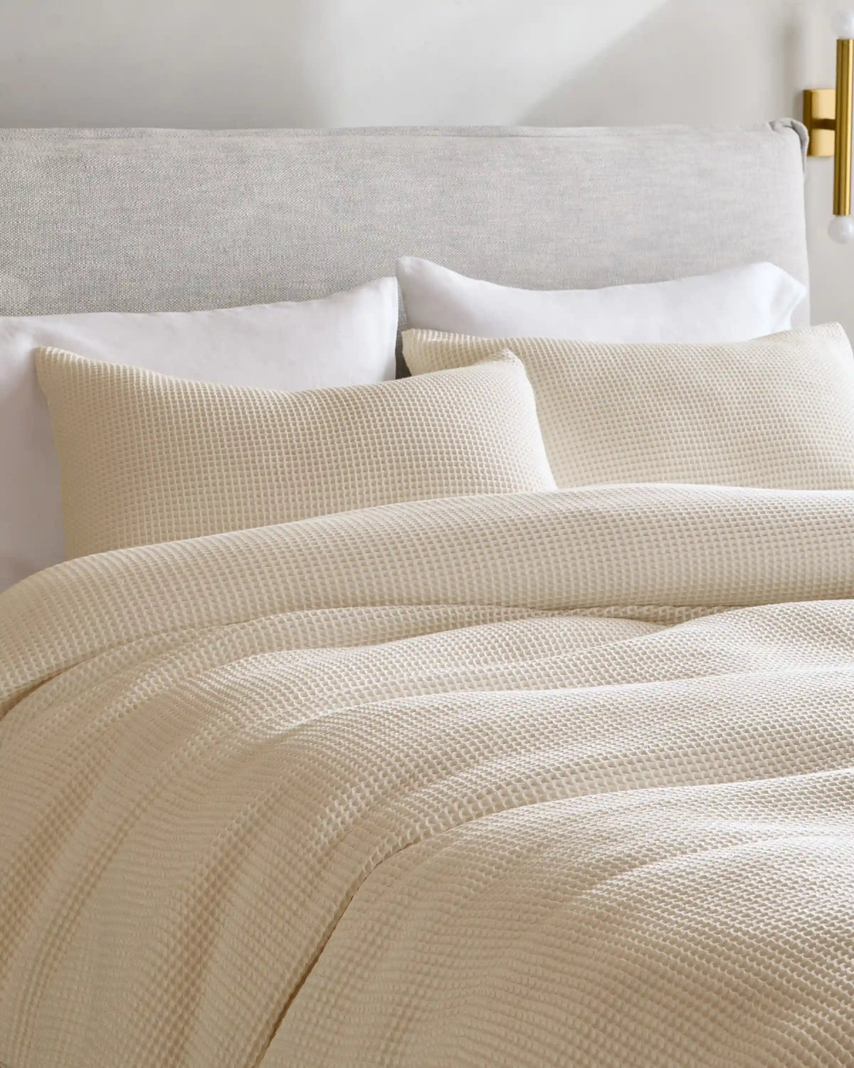 Organic Waffle Sham Set