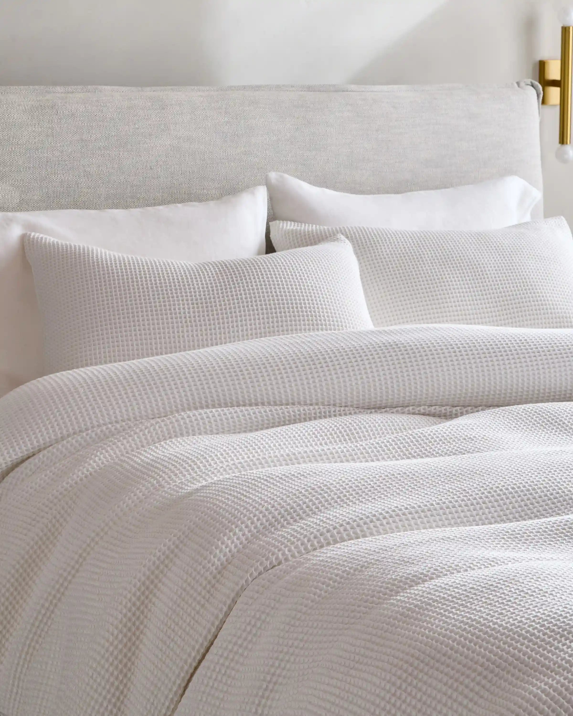 Organic Waffle Sham Set