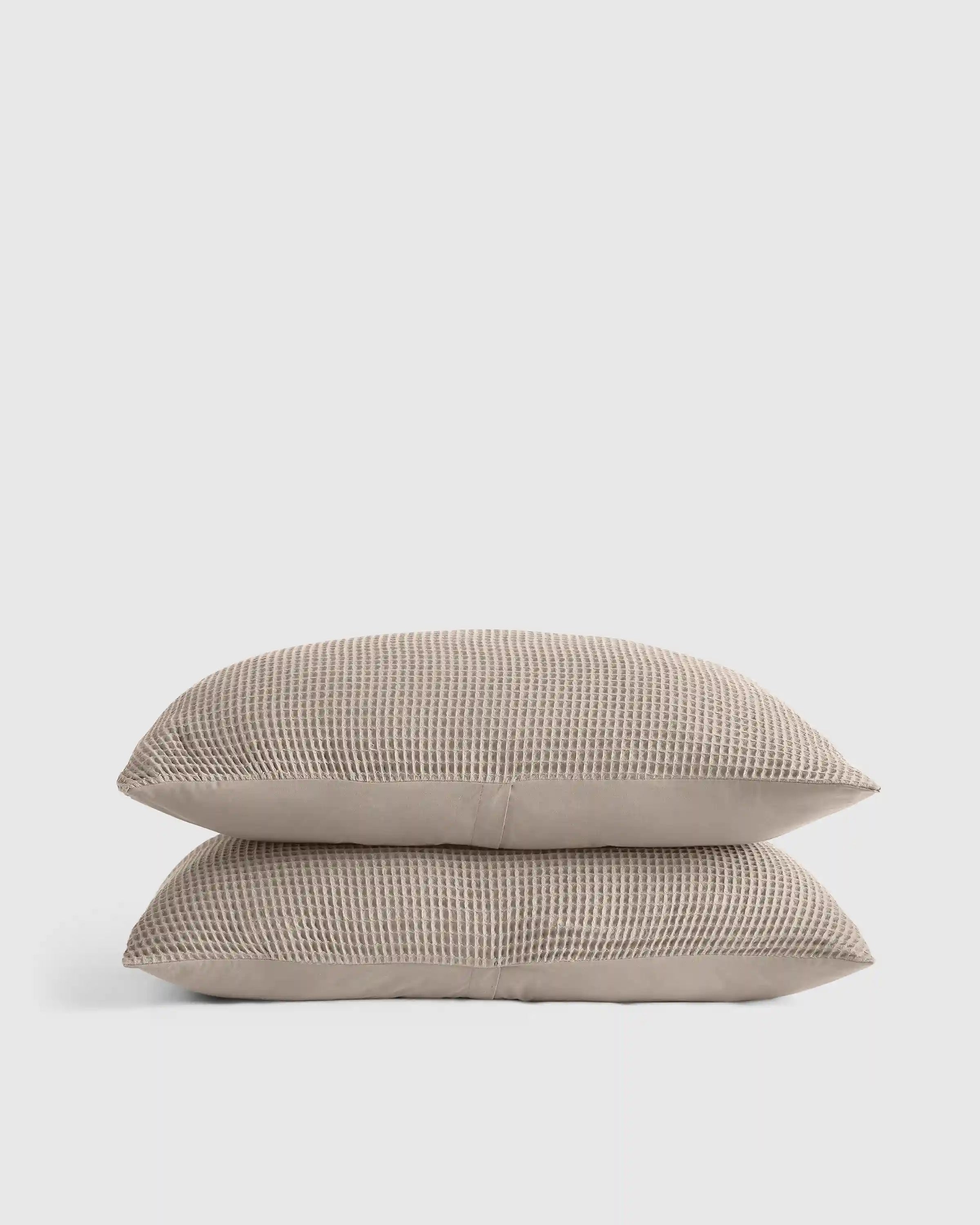 Organic Waffle Sham Set