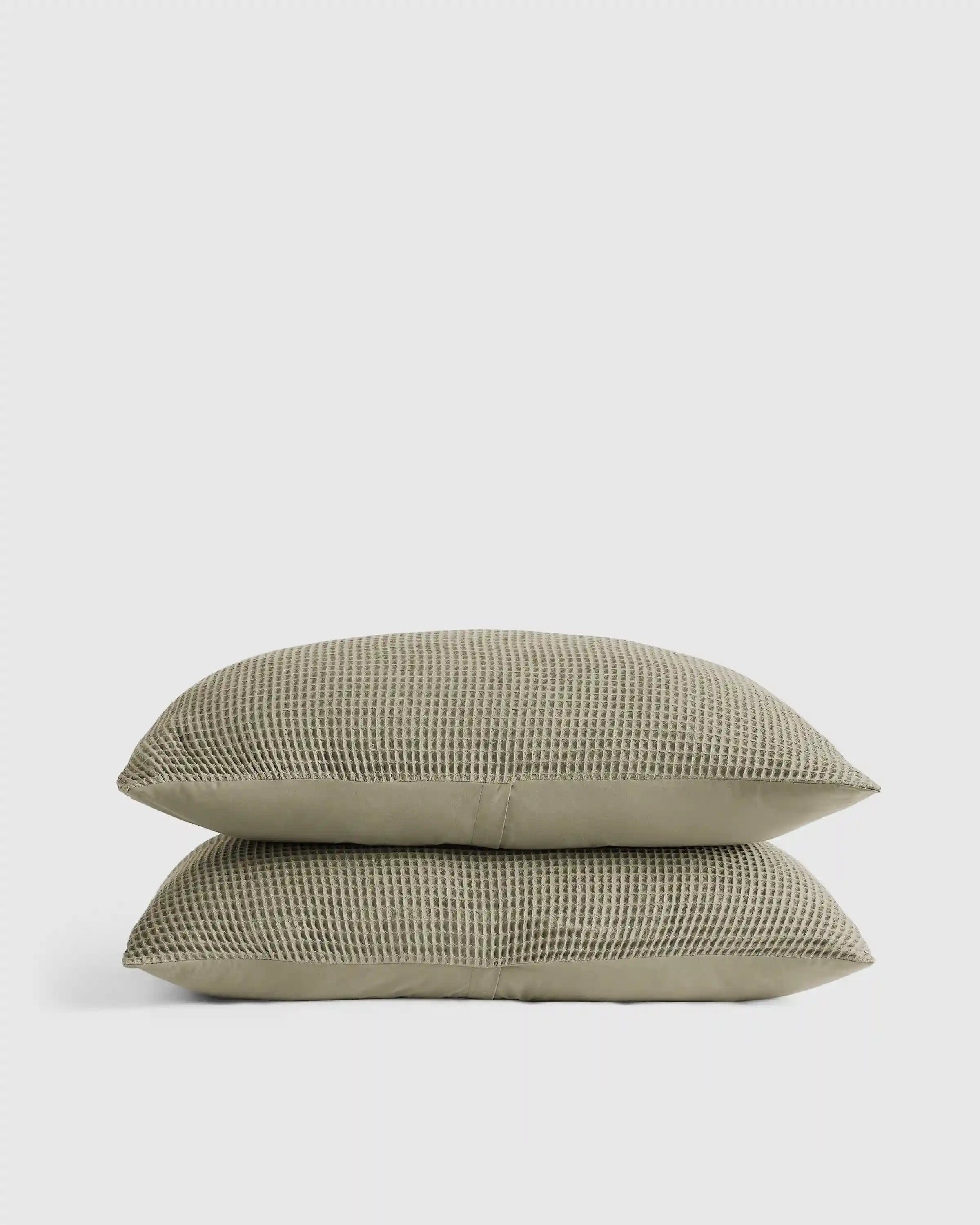Organic Waffle Sham Set