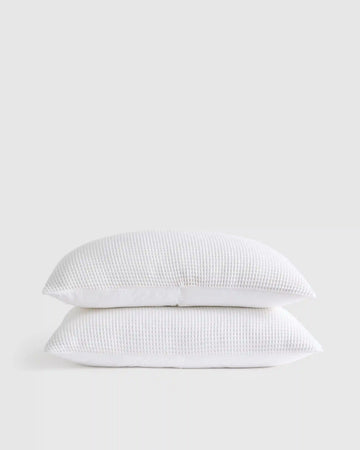 Organic Waffle Sham Set