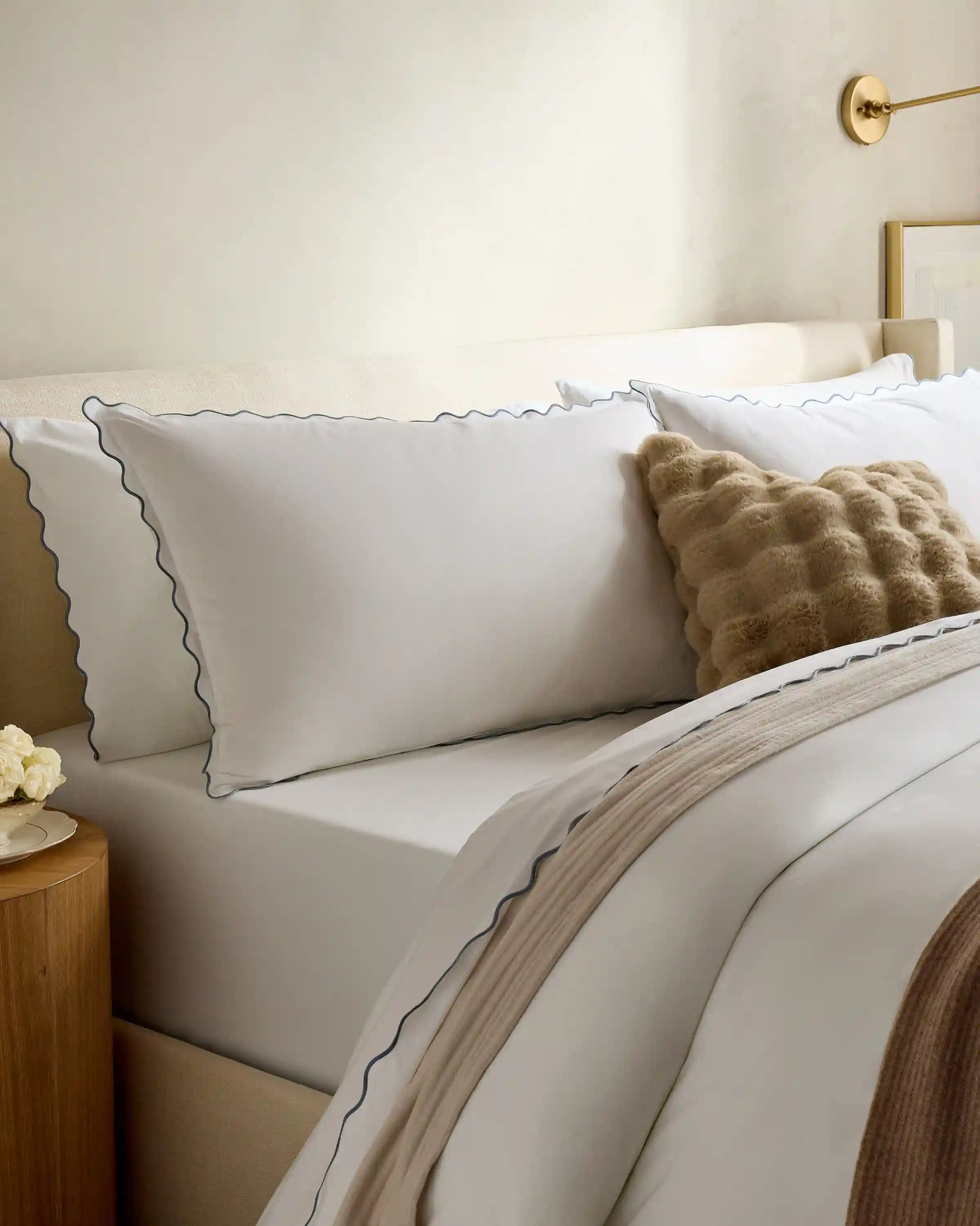 Organic Crisp Percale Sham Set