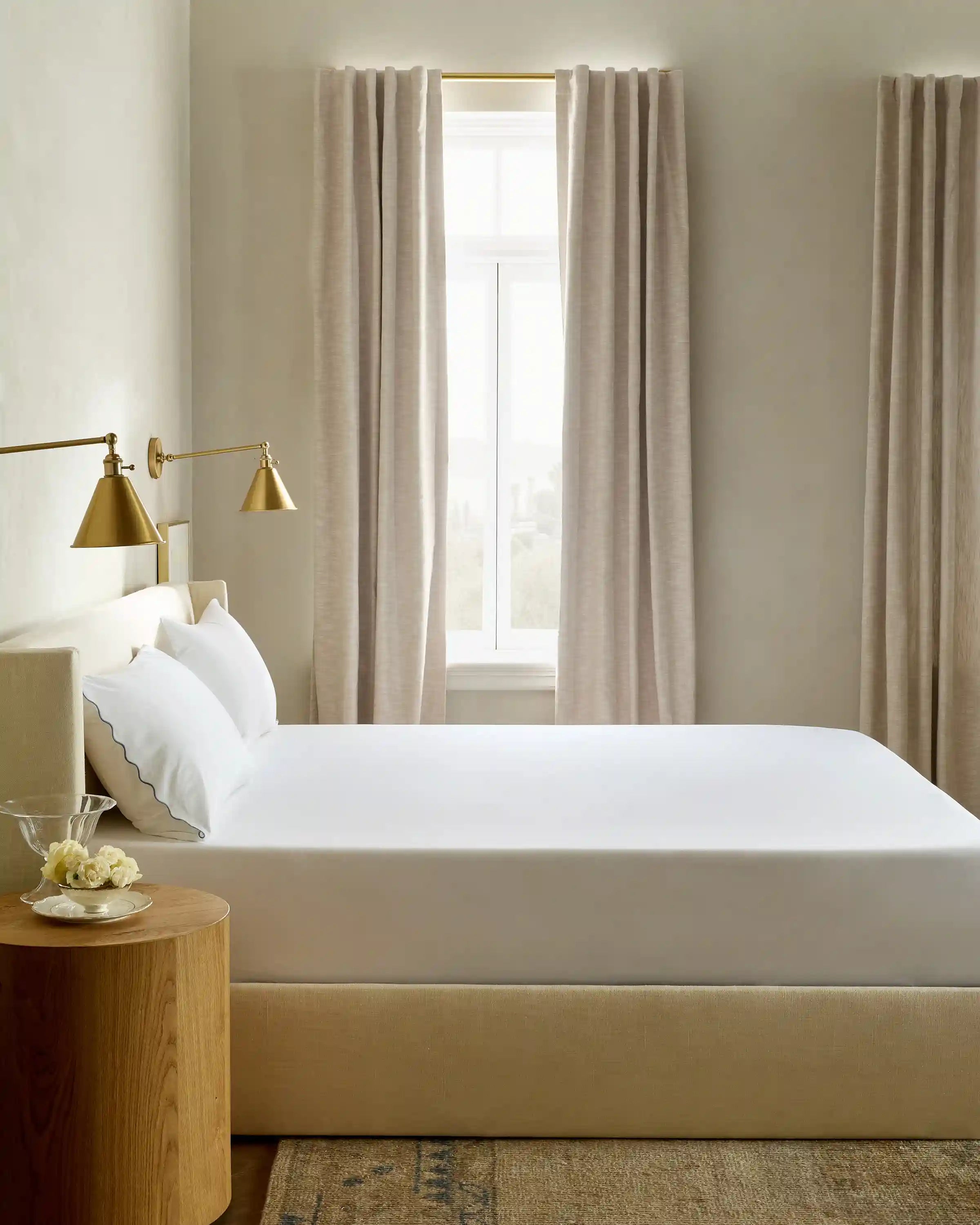 Organic Crisp Percale Fitted Sheet Set