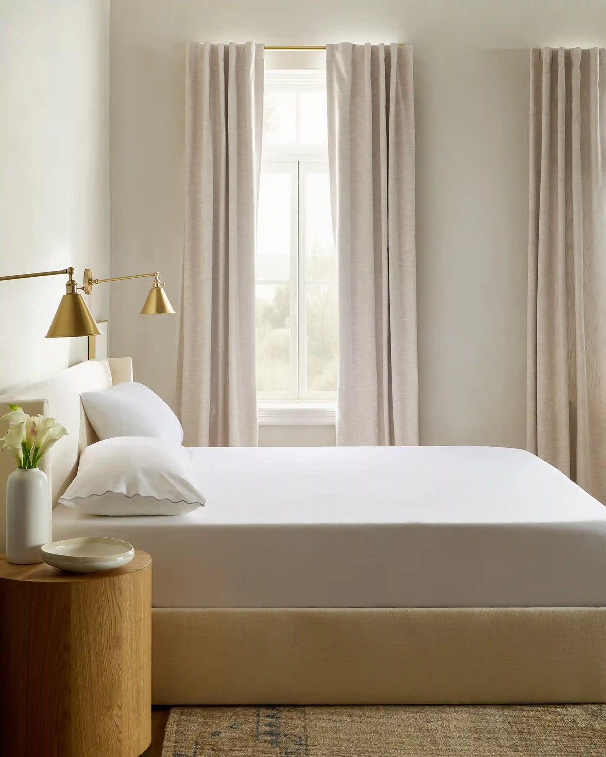 Organic Crisp Percale Fitted Sheet Set