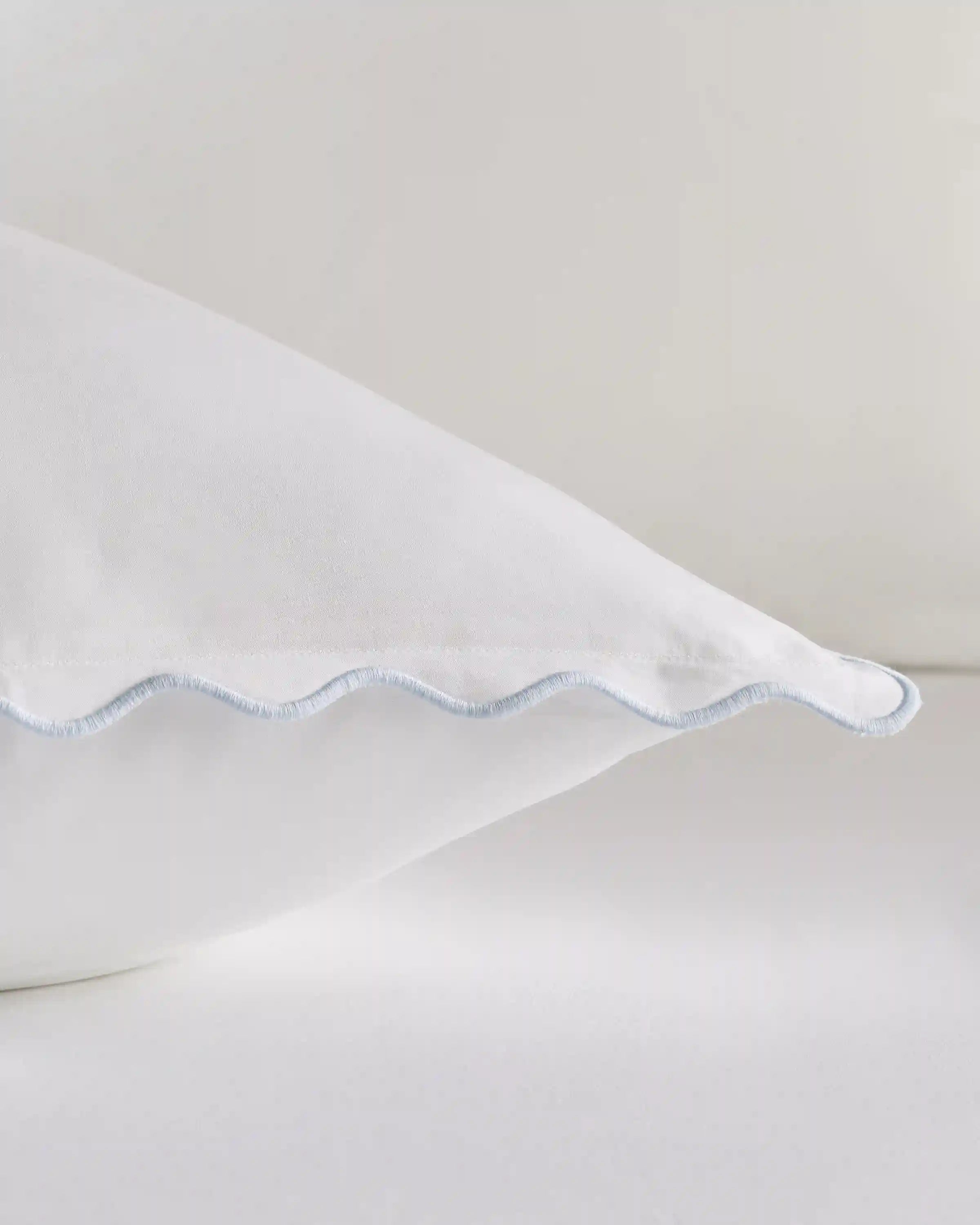 Organic Crisp Percale Scallop Euro Sham