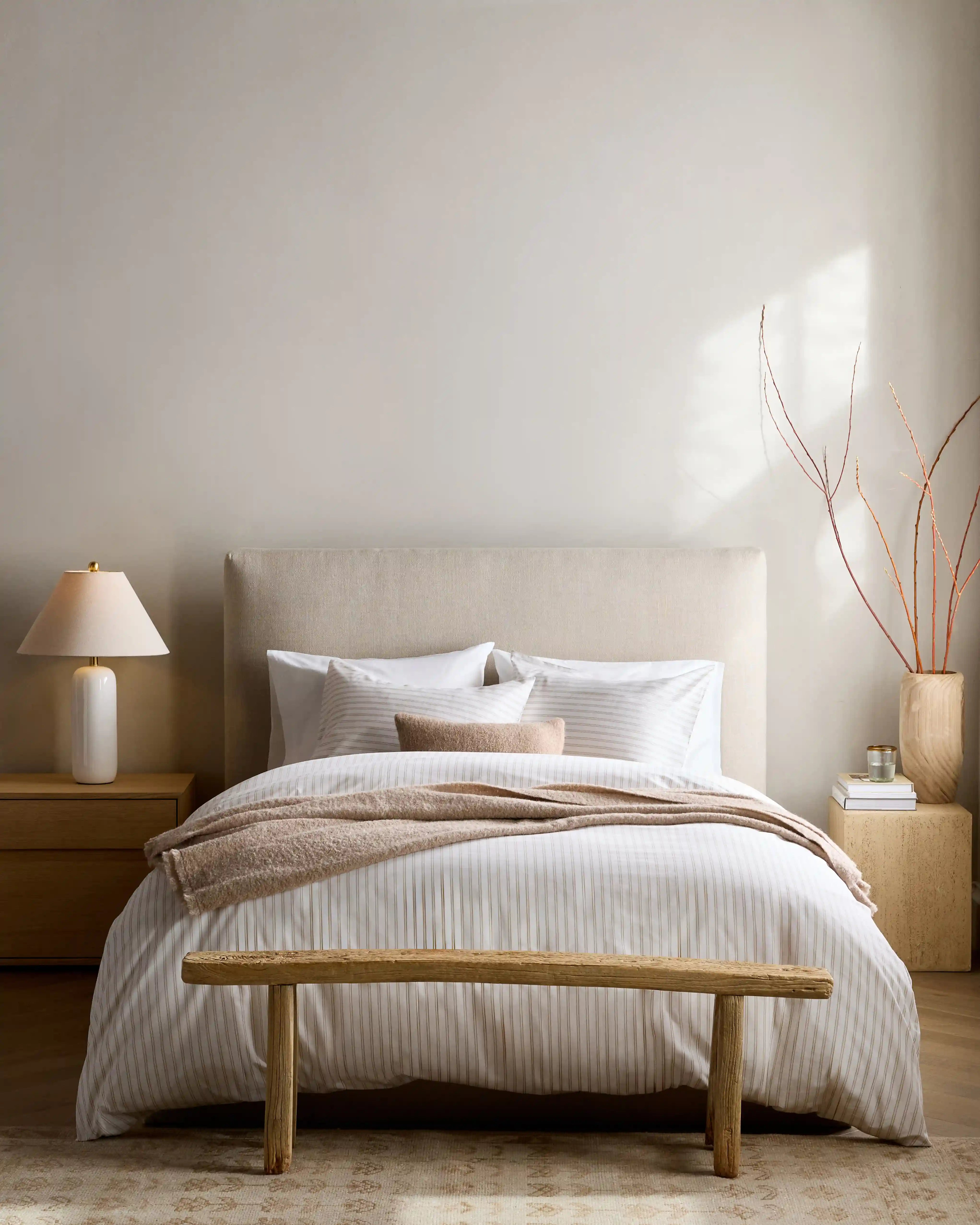 Organic Crisp Percale Duvet Cover Set