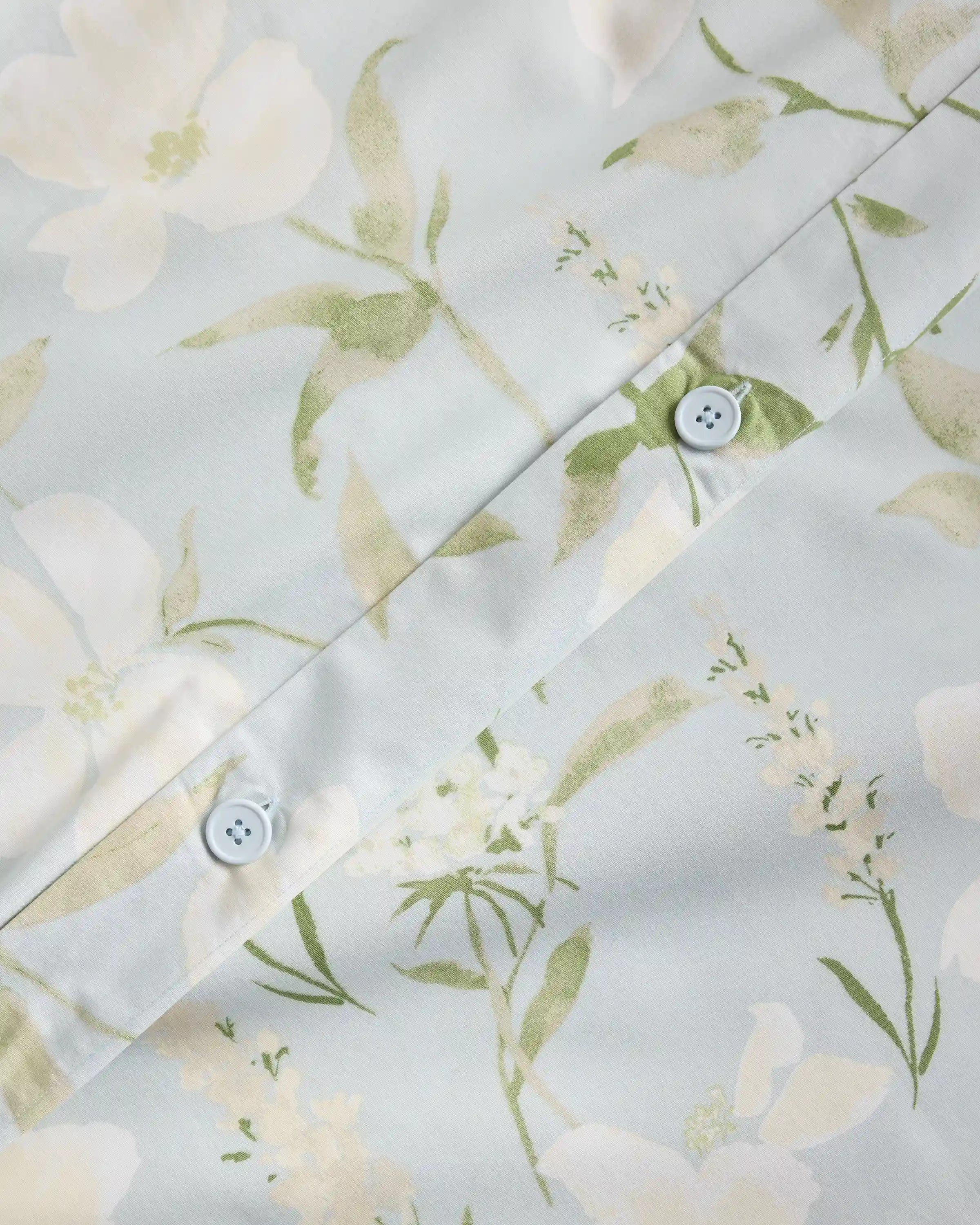 Organic Crisp Percale Floral Deluxe Bedding Bundle