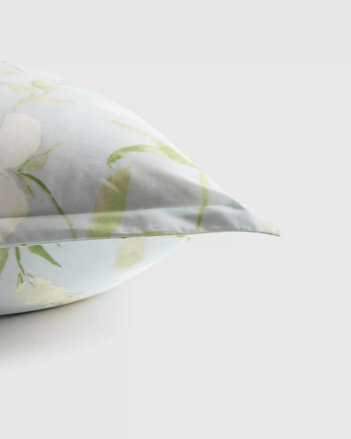 Organic Crisp Percale Floral Euro Sham