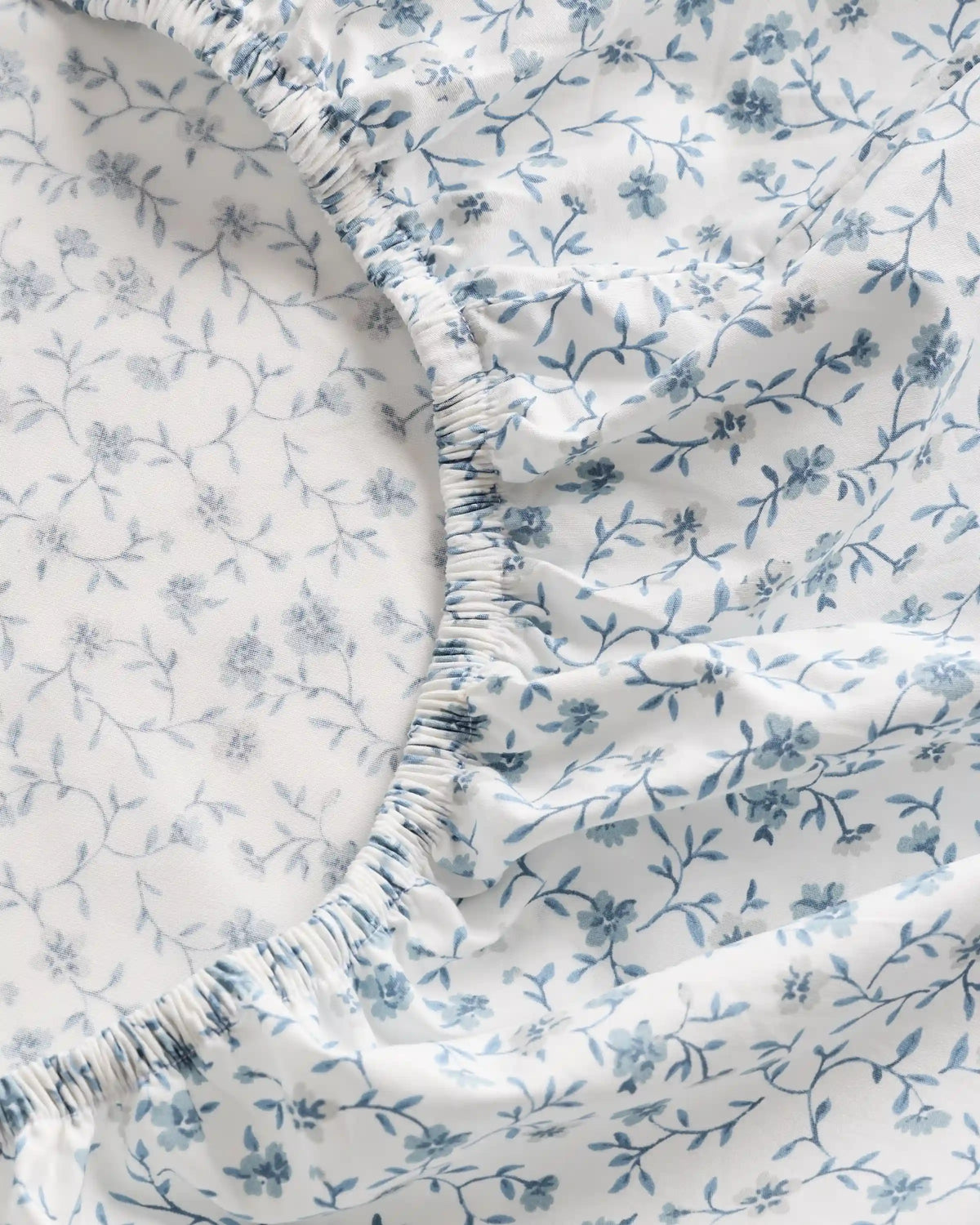 Organic Crisp Percale Floral Sheet Set