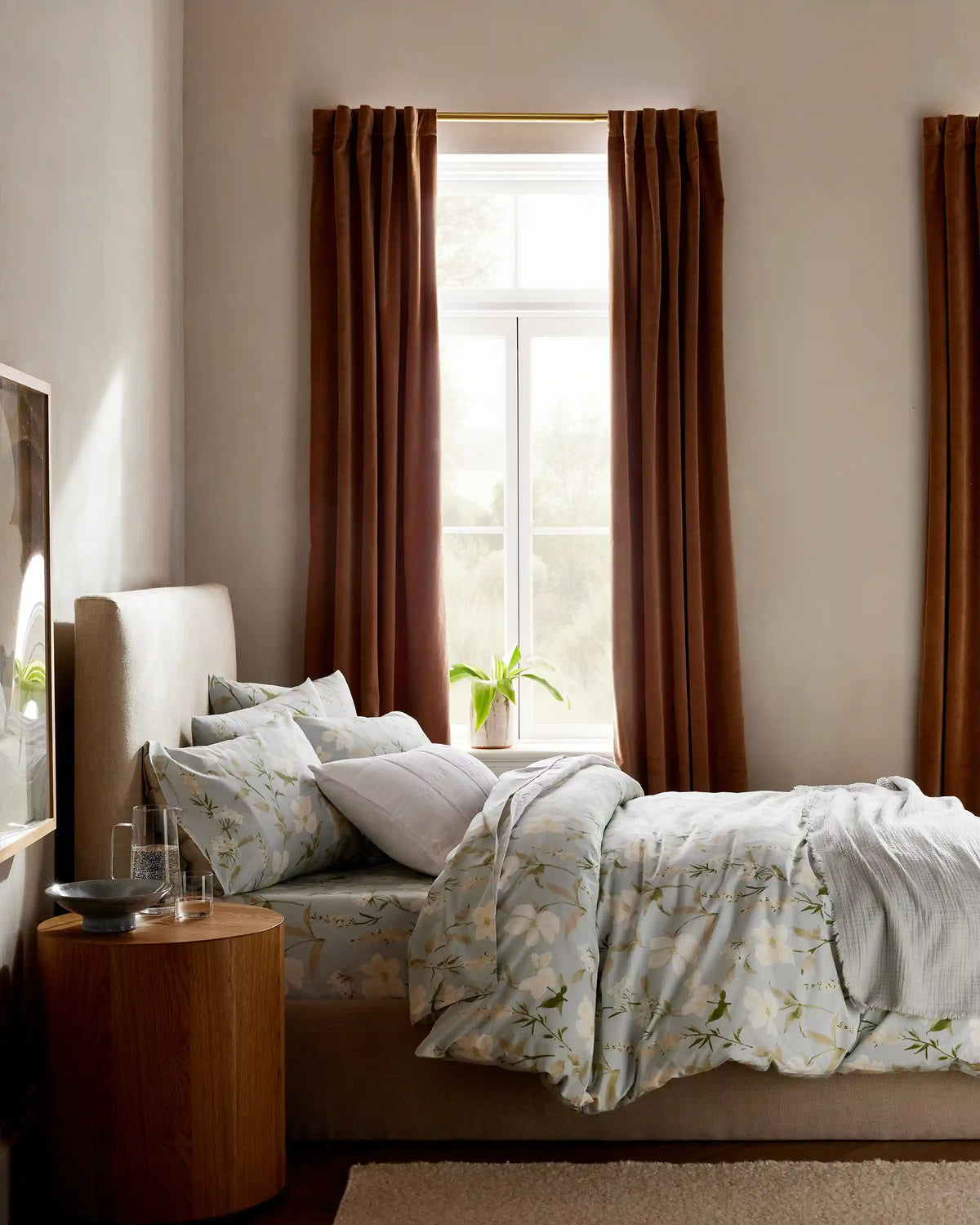 Organic Crisp Percale Duvet Cover Set