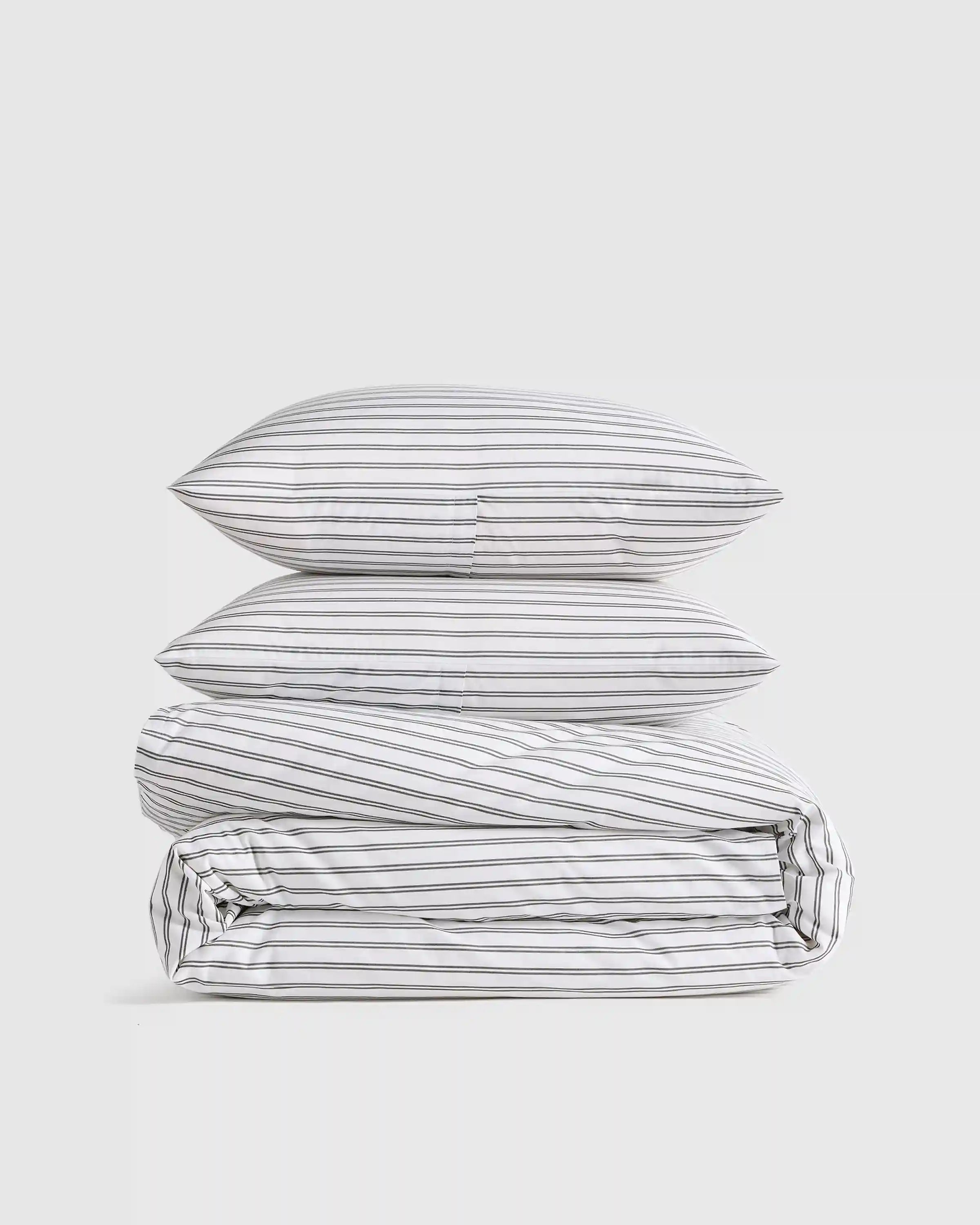 Organic Crisp Percale Duvet Cover Set
