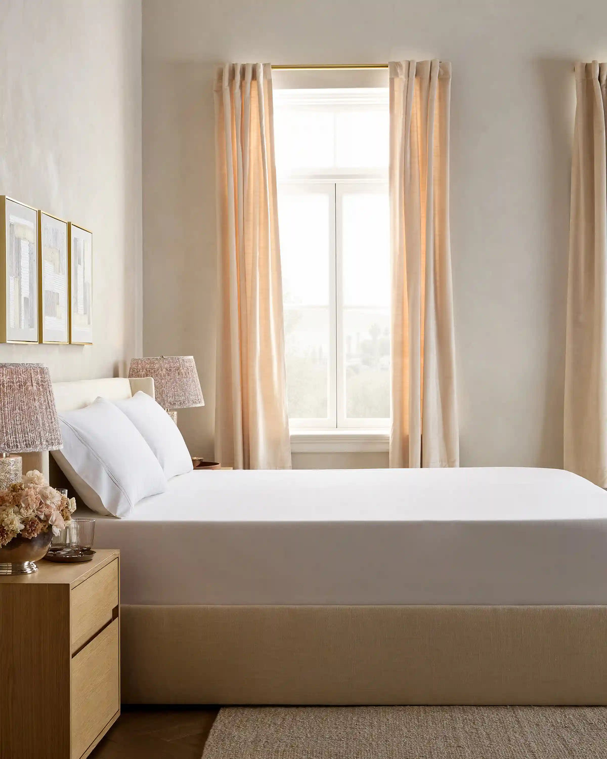 Organic Crisp Percale Fitted Sheet Set