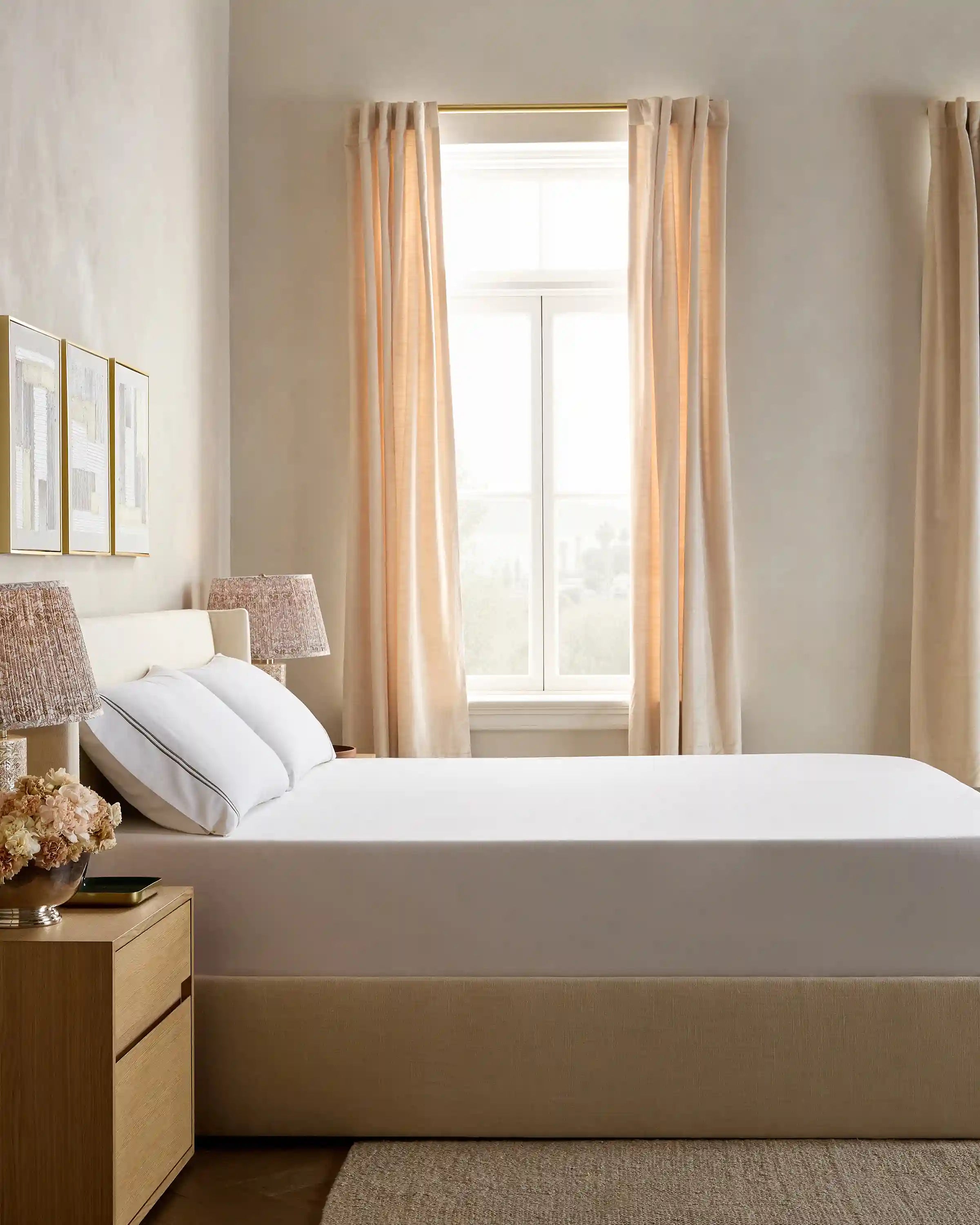 Organic Crisp Percale Fitted Sheet Set
