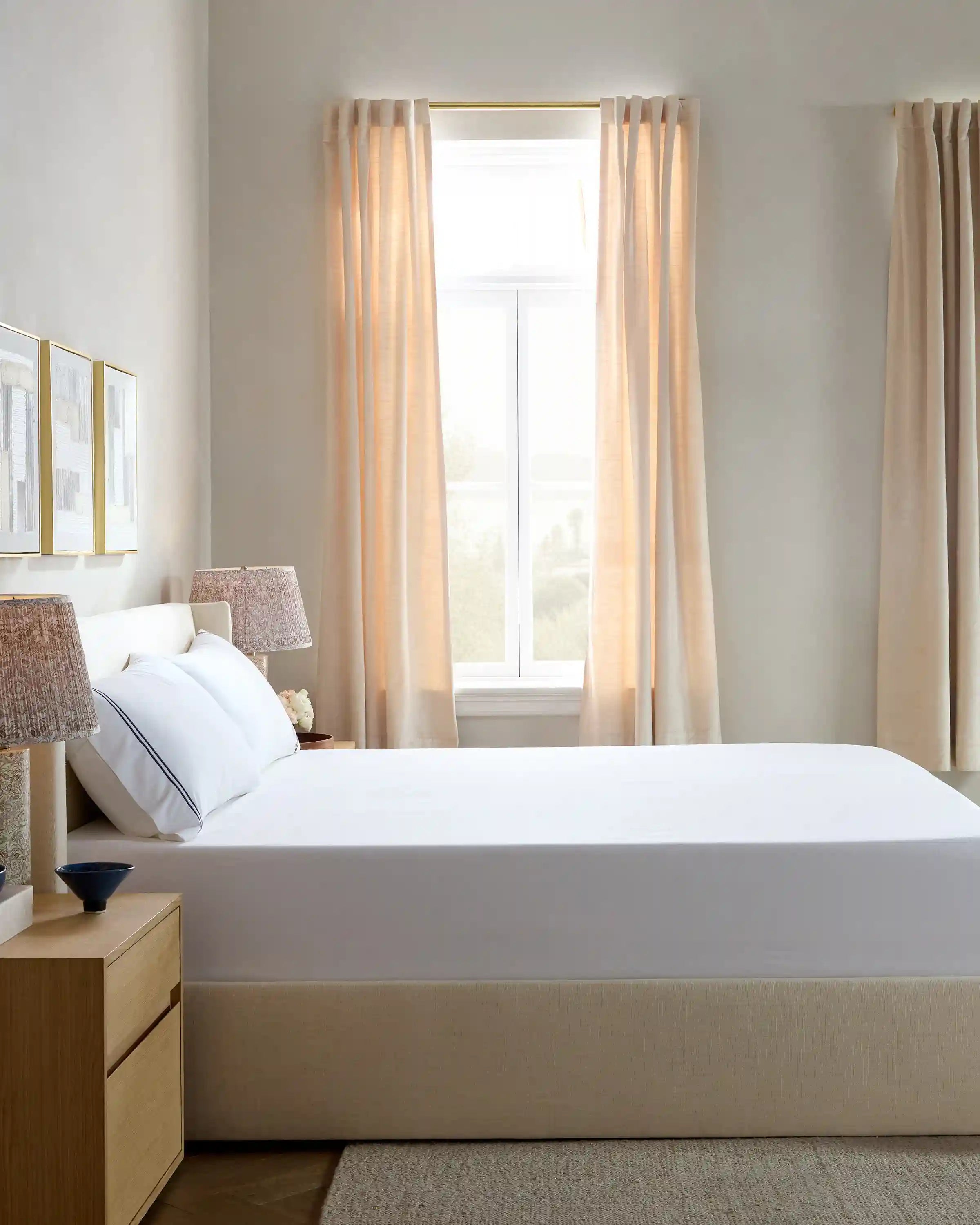 Organic Crisp Percale Fitted Sheet Set