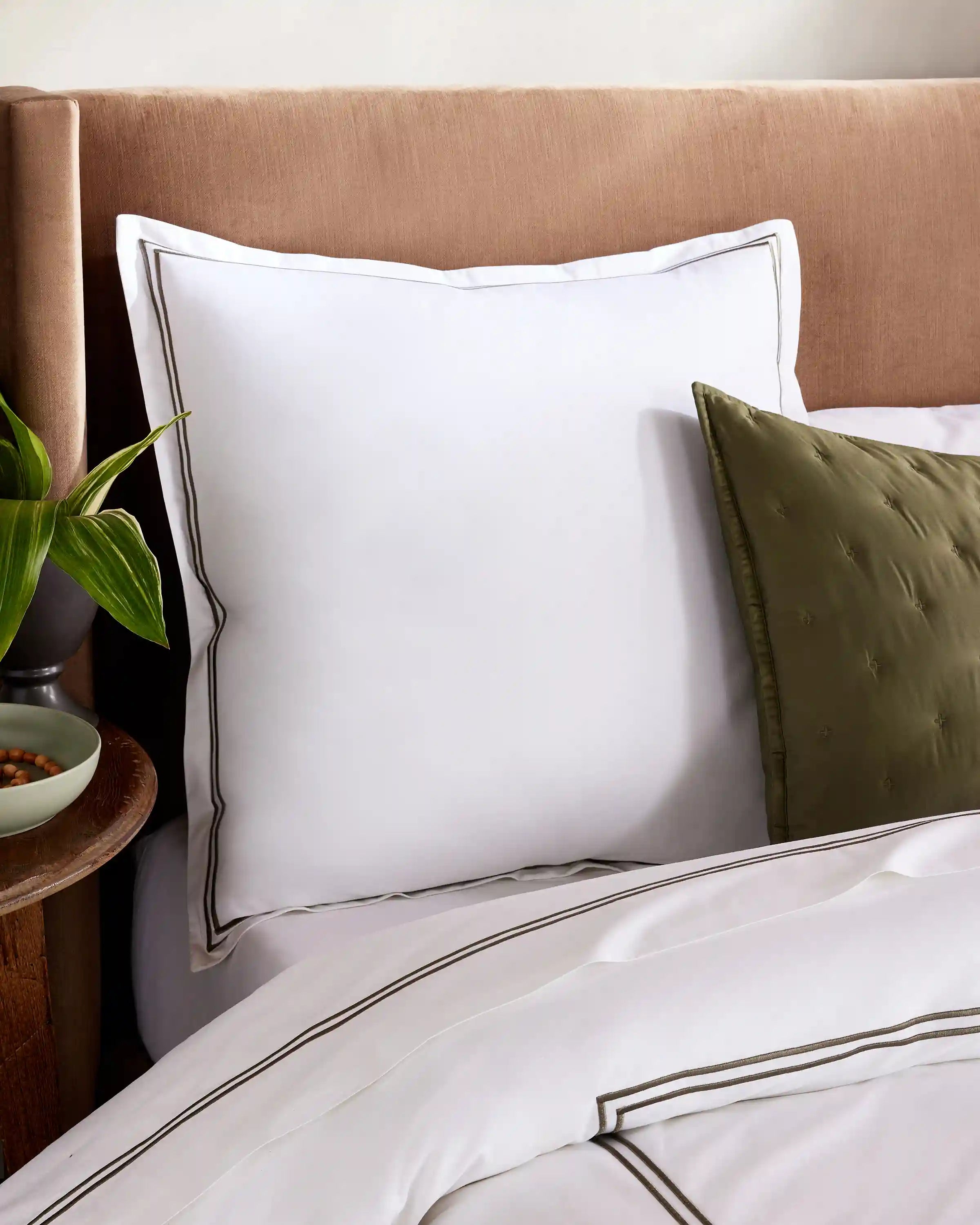 Organic Crisp Percale Euro Sham