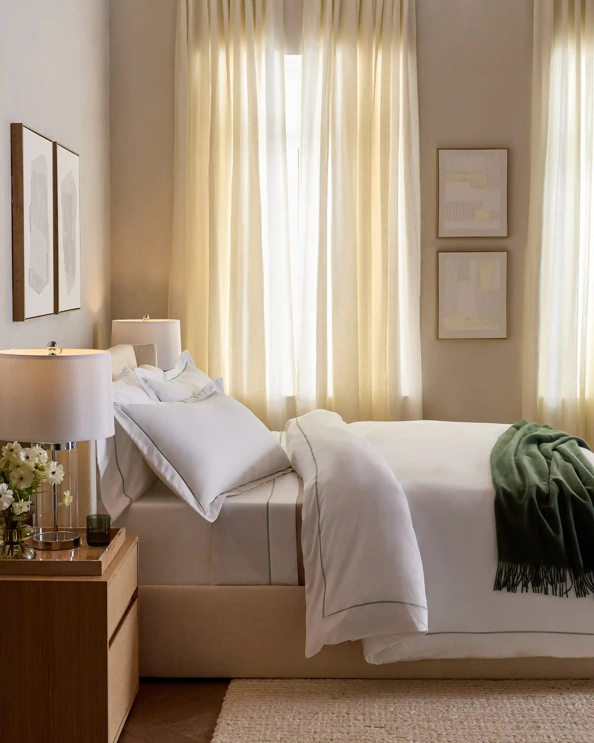 Signature Giza Cotton Sateen Deluxe Bedding Bundle