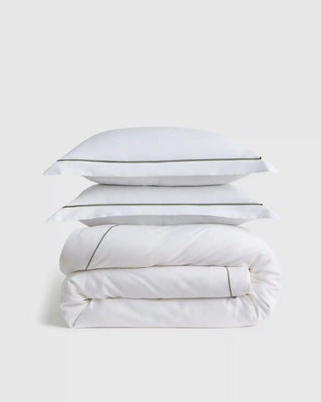 Signature Giza Cotton Sateen Embroidered Duvet Cover Set