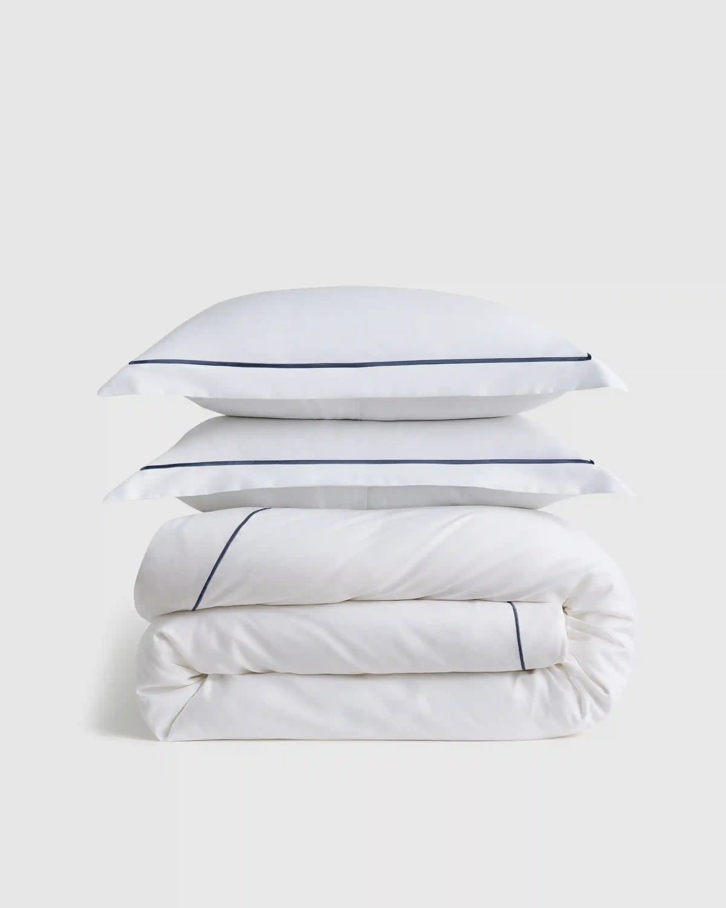 Signature Giza Cotton Sateen Embroidered Duvet Cover Set