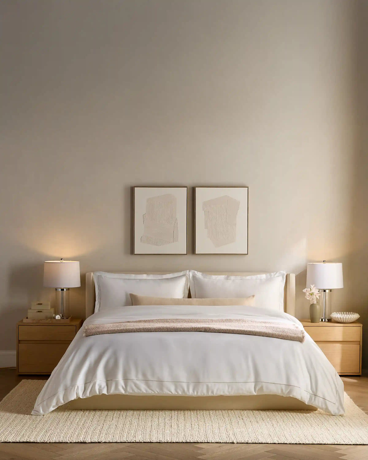 Signature Giza Cotton Sateen Embroidered Duvet Cover Set