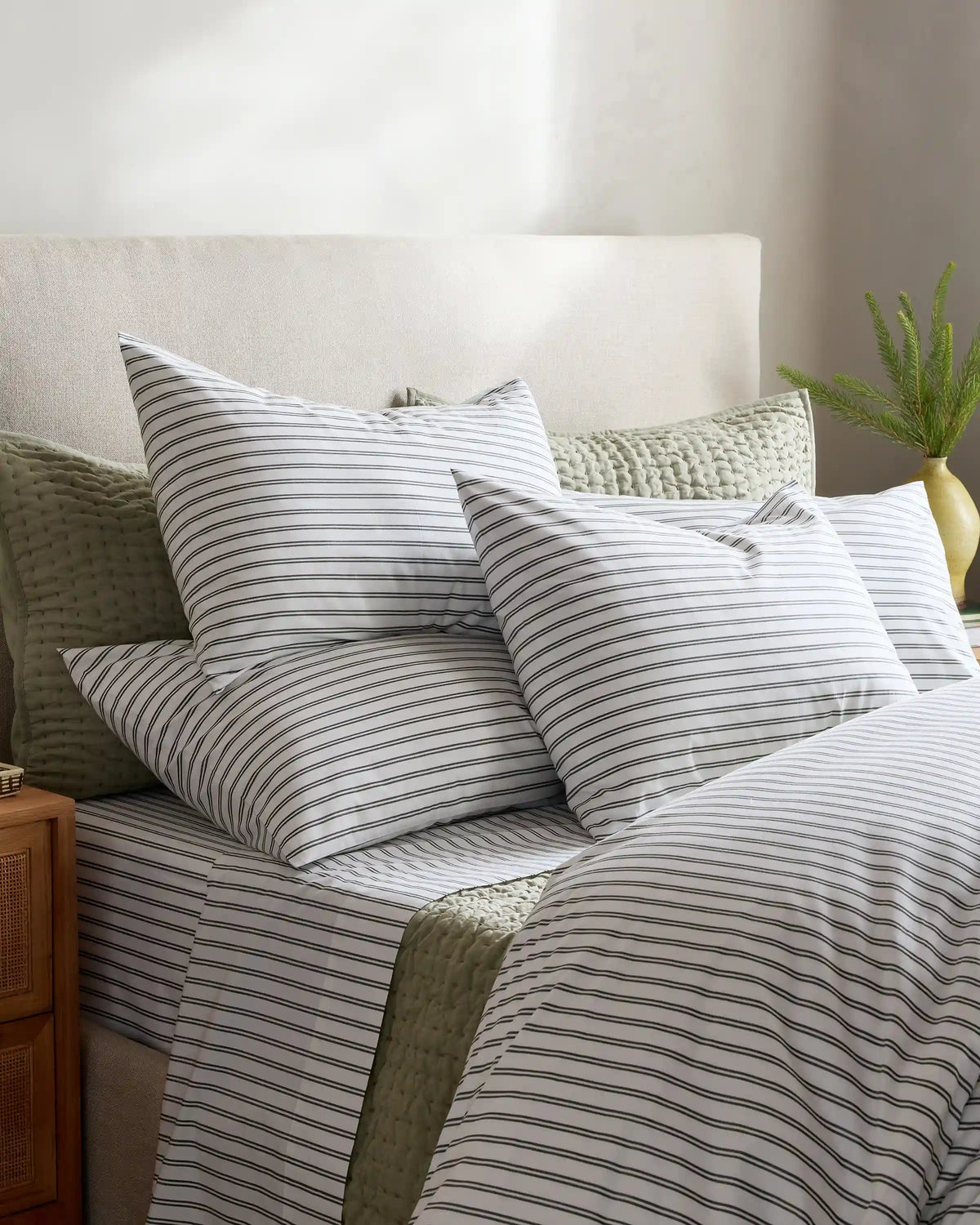 Organic Crisp Percale Duvet Cover Set
