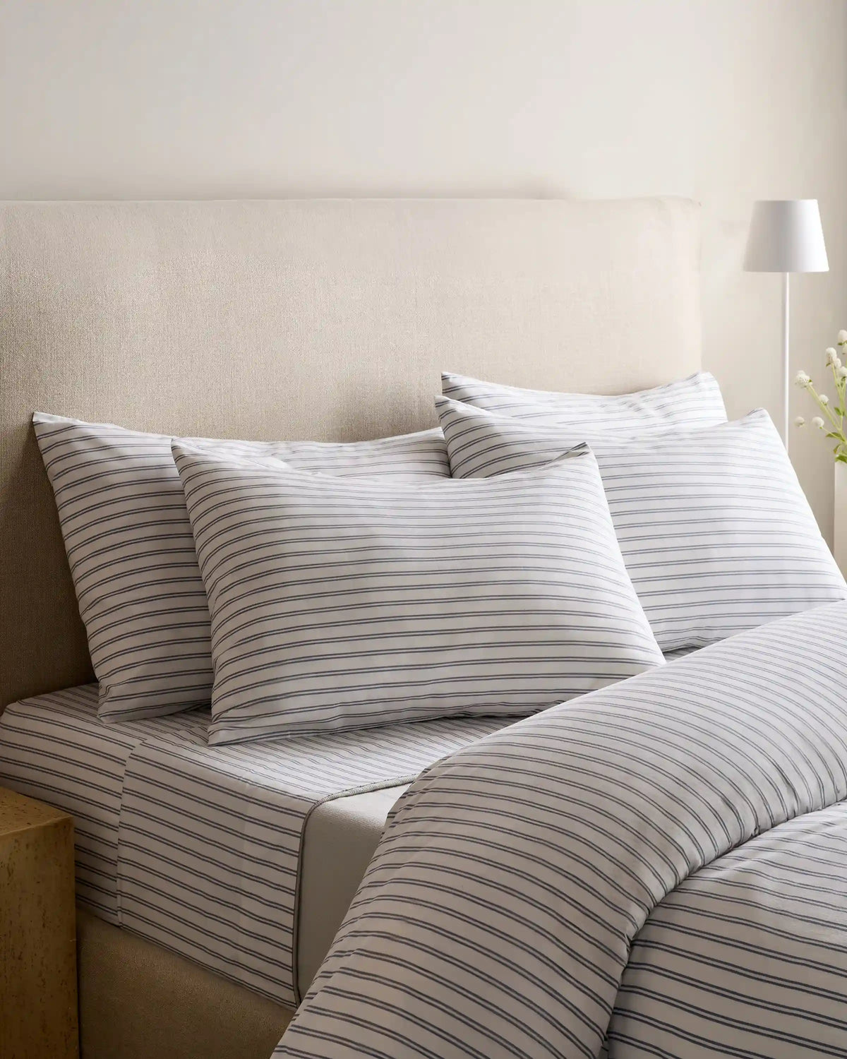 Organic Crisp Percale Duvet Cover Set