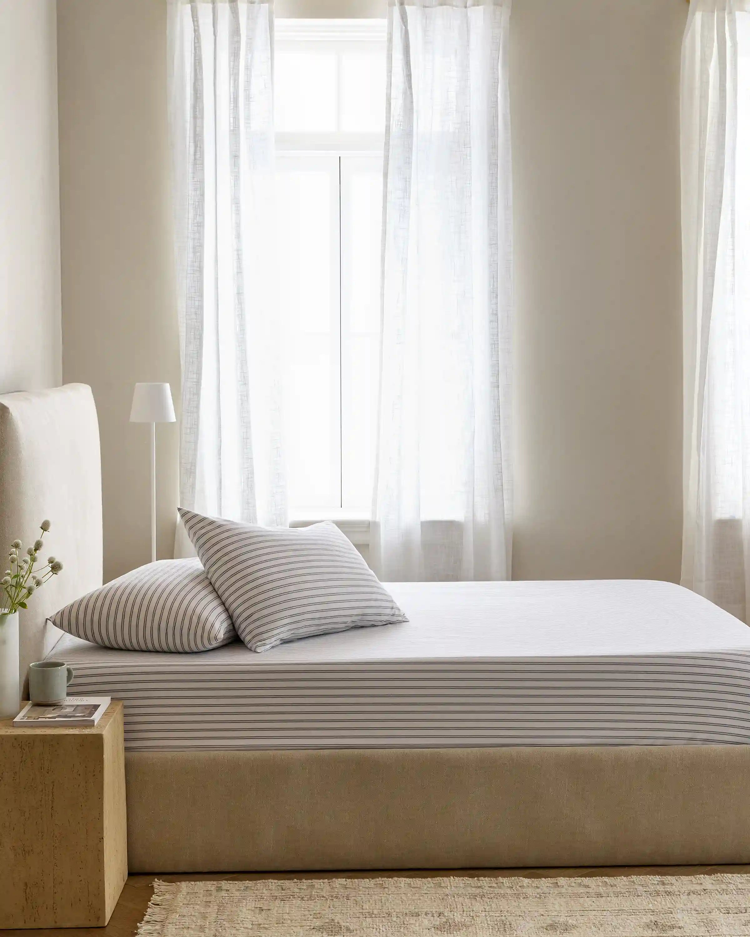 Organic Crisp Percale Fitted Sheet Set