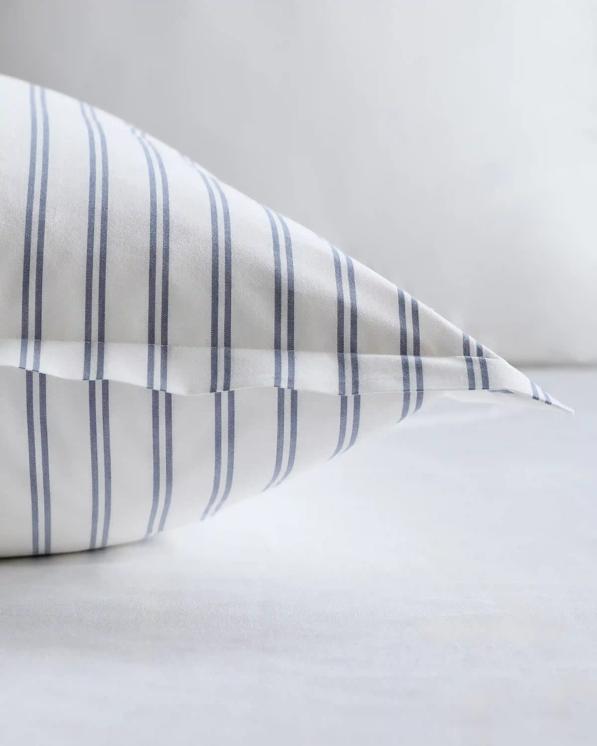 Organic Crisp Percale Double Stripe Euro Sham