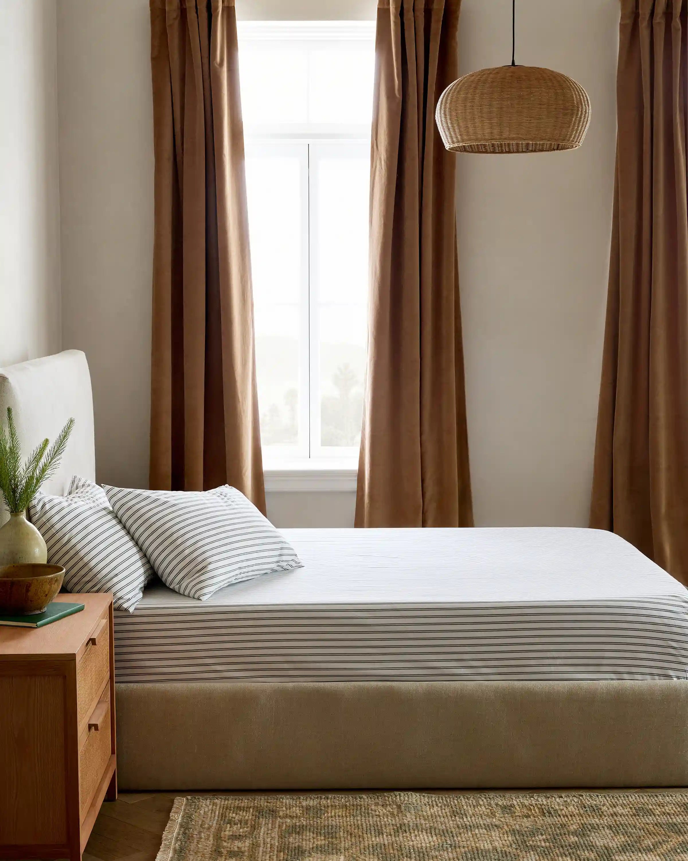 Organic Crisp Percale Fitted Sheet Set
