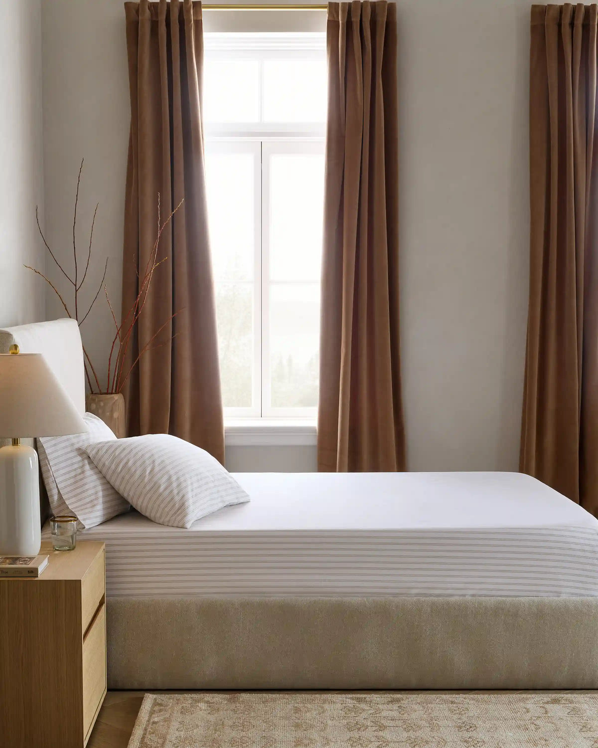 Organic Crisp Percale Fitted Sheet Set