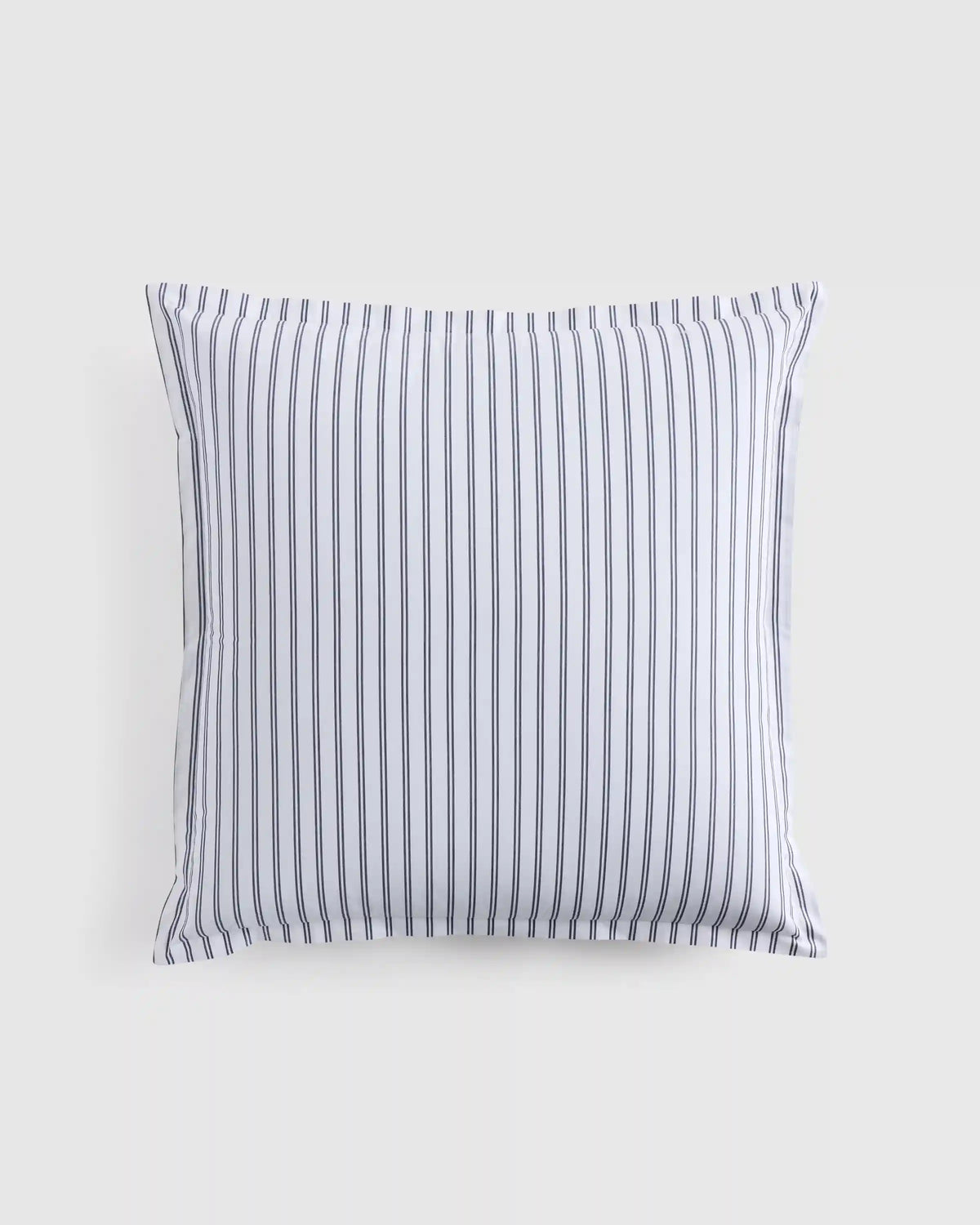 Organic Crisp Percale Double Stripe Euro Sham