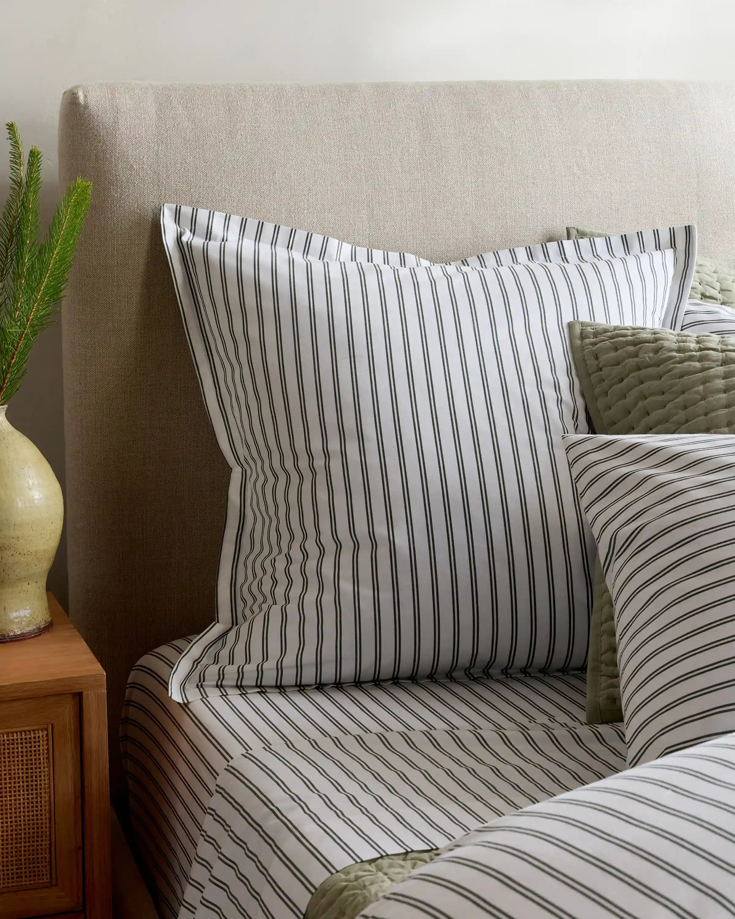 Organic Crisp Percale Euro Sham