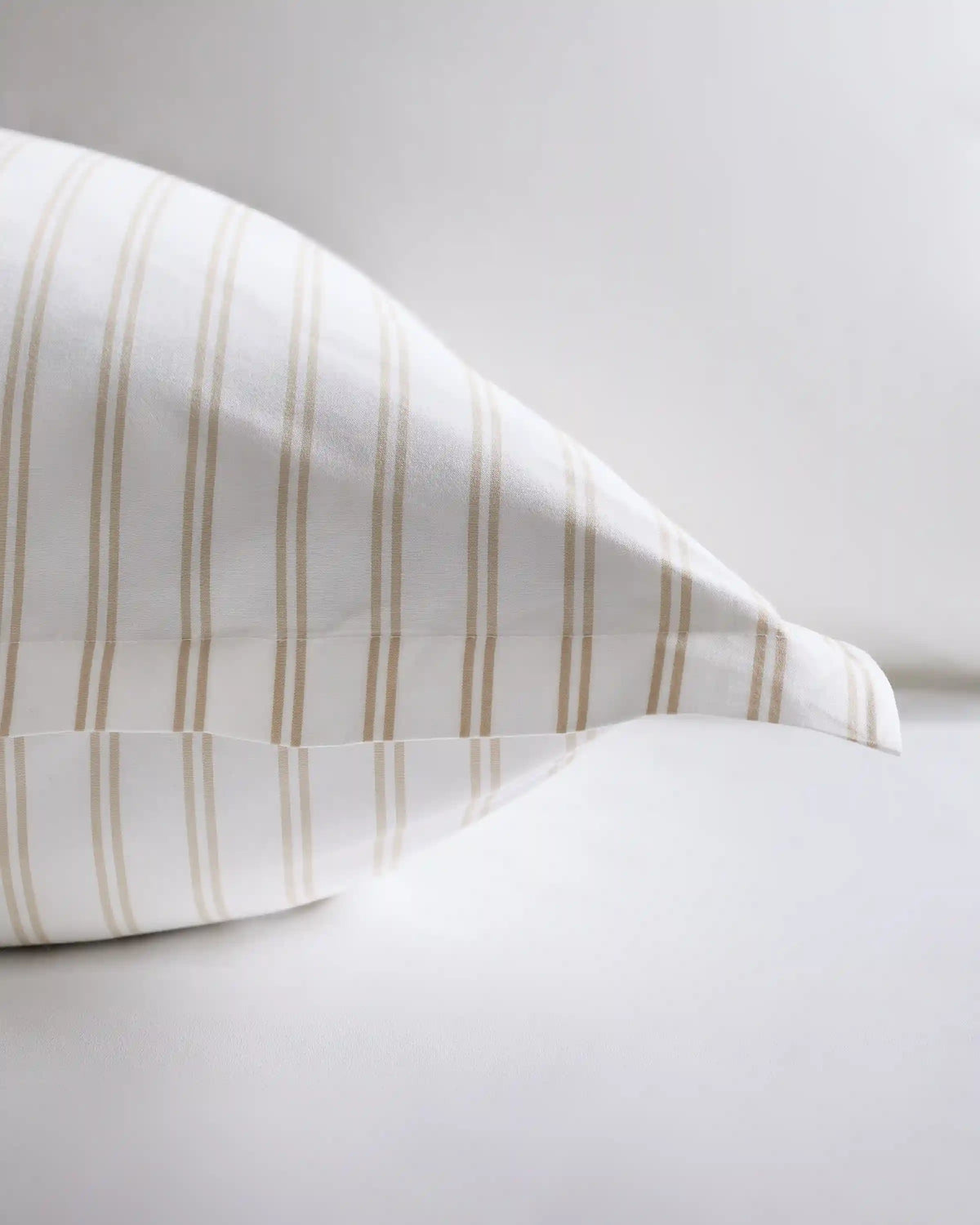 Organic Crisp Percale Double Stripe Euro Sham