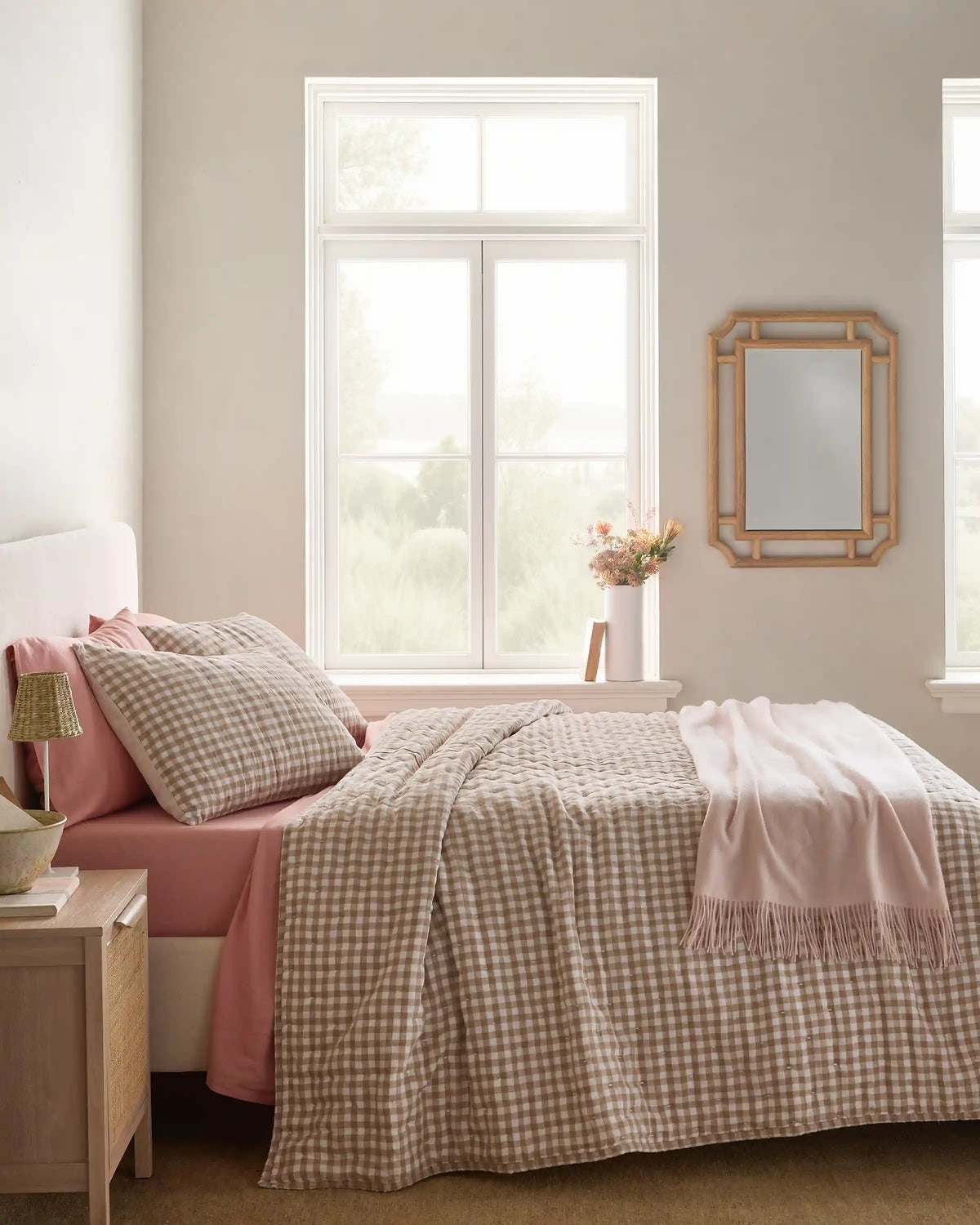 European Linen Patterned Quilt