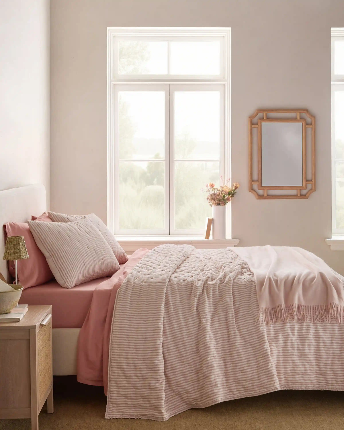 European Linen Patterned Quilt