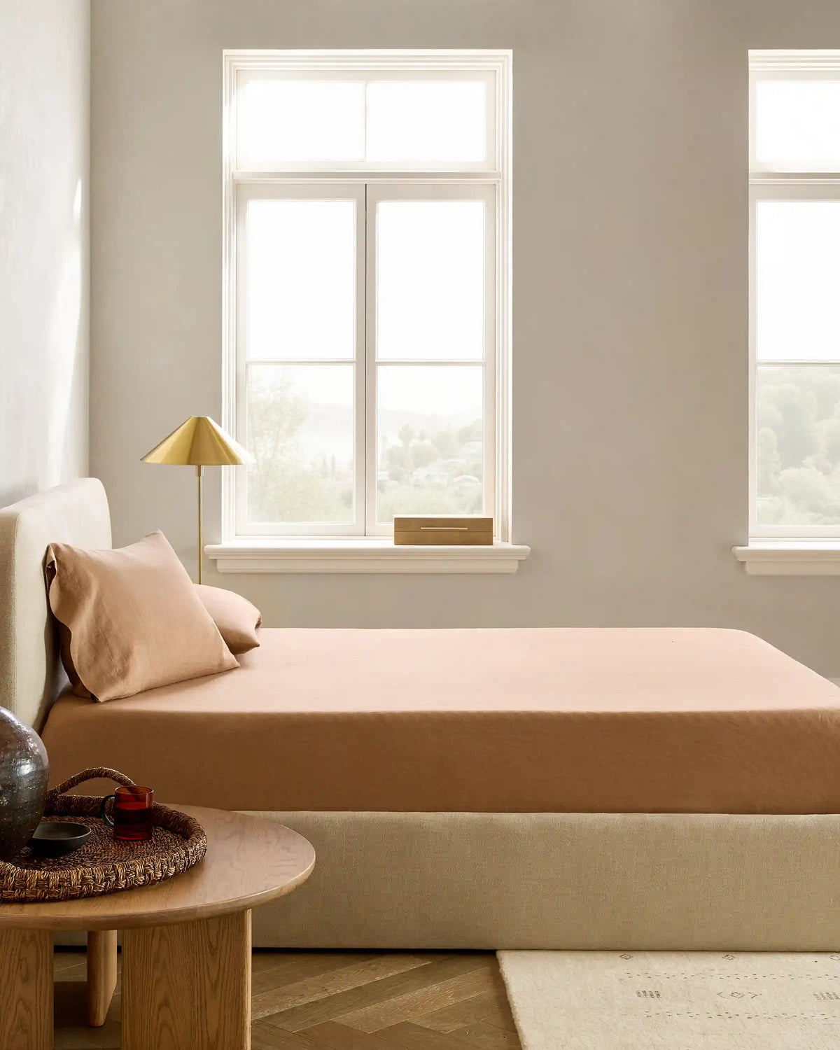 European Linen Fitted Sheet Set