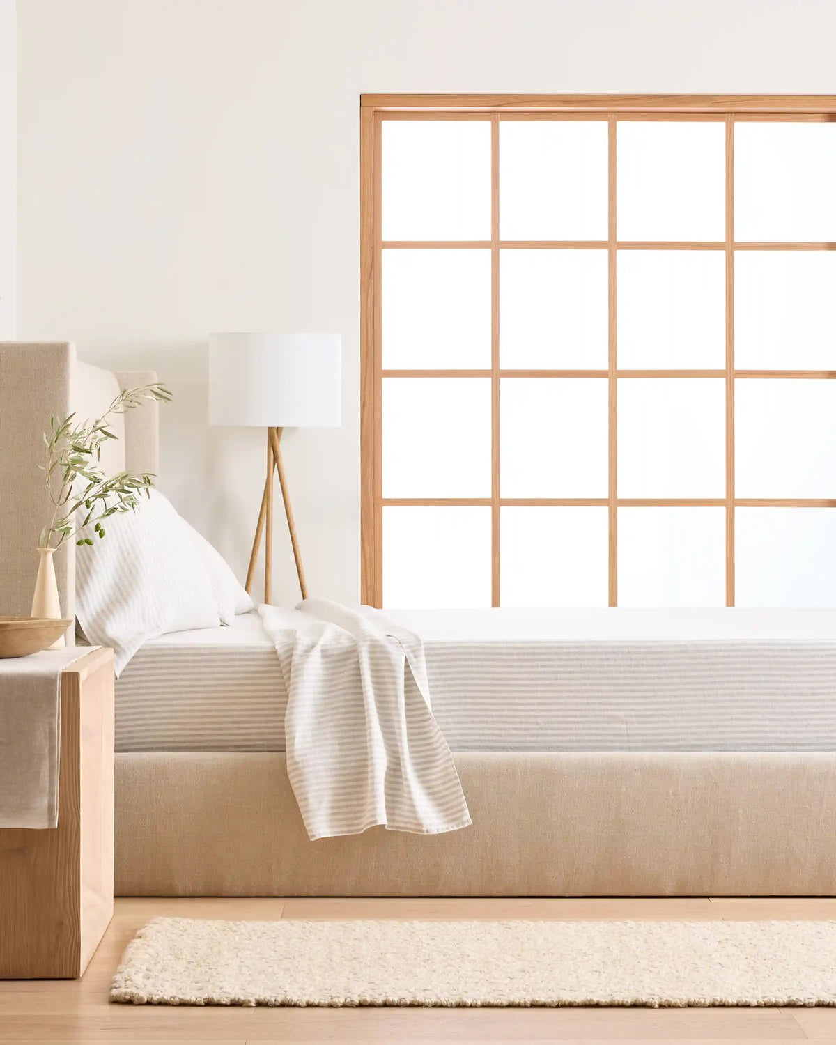 European Linen Stripe Pillowcases Set