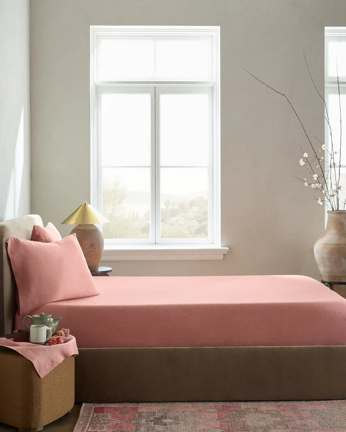 European Linen Fitted Sheet Set