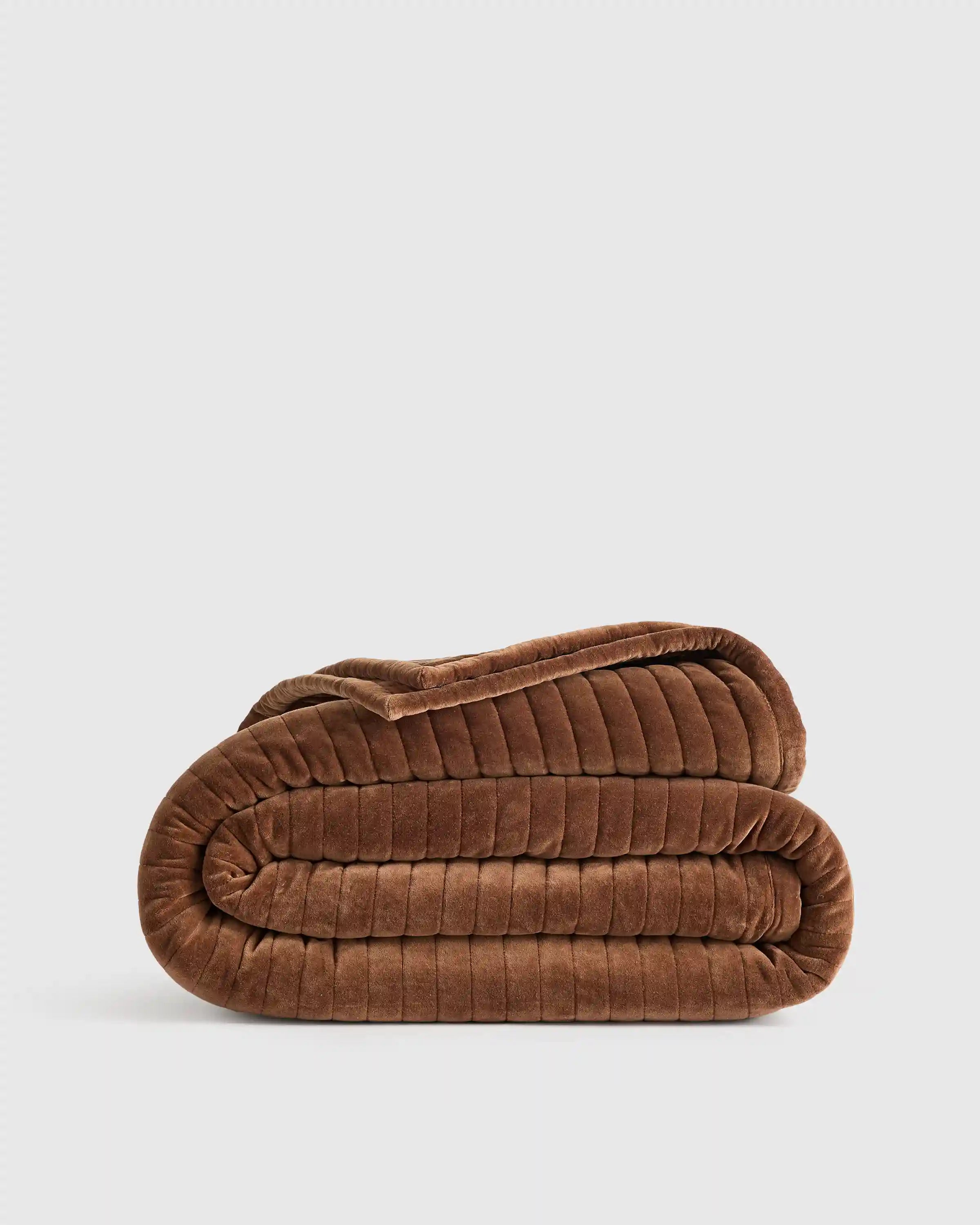 Cotton Velvet Horizontal Channel Quilt