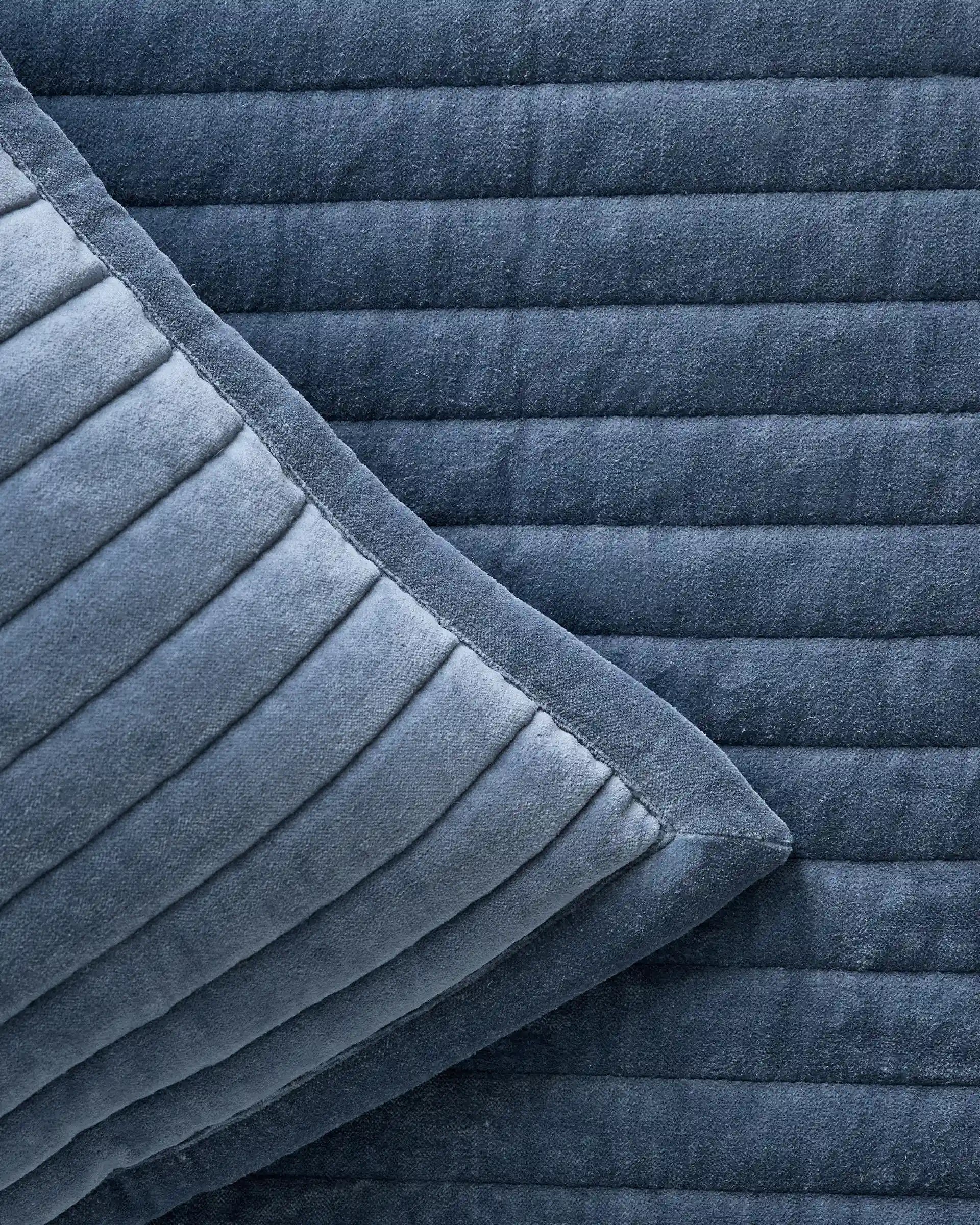 Cotton Velvet Horizontal Channel Quilt