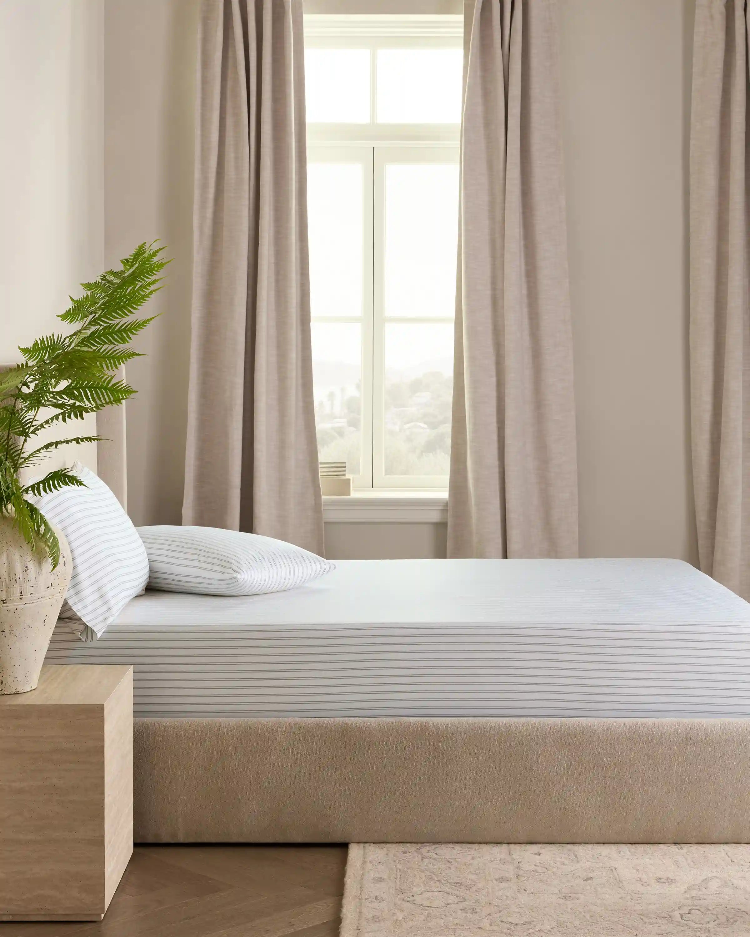 Bamboo Stripe Fitted Sheet Set