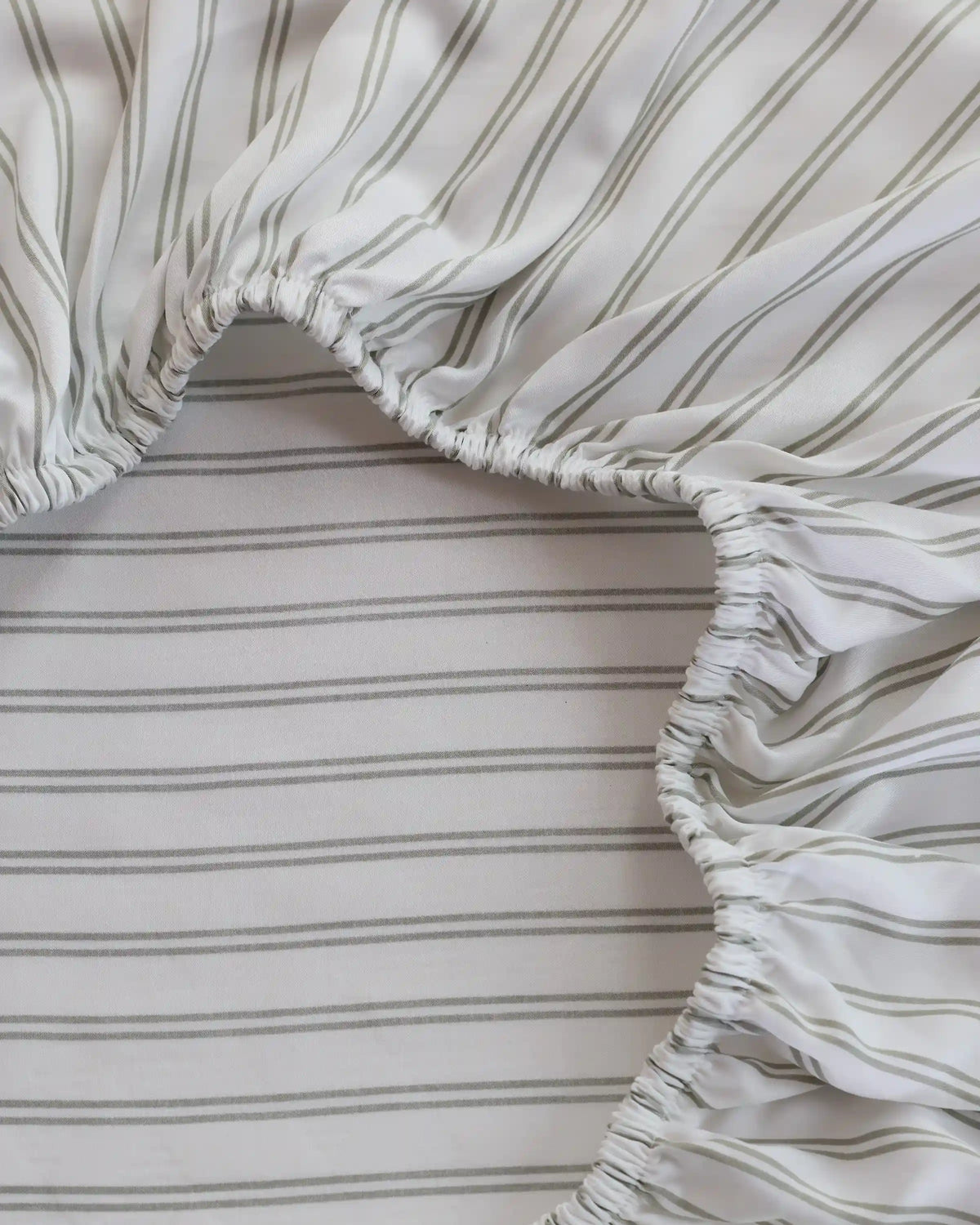 Bamboo Stripe Fitted Sheet Set