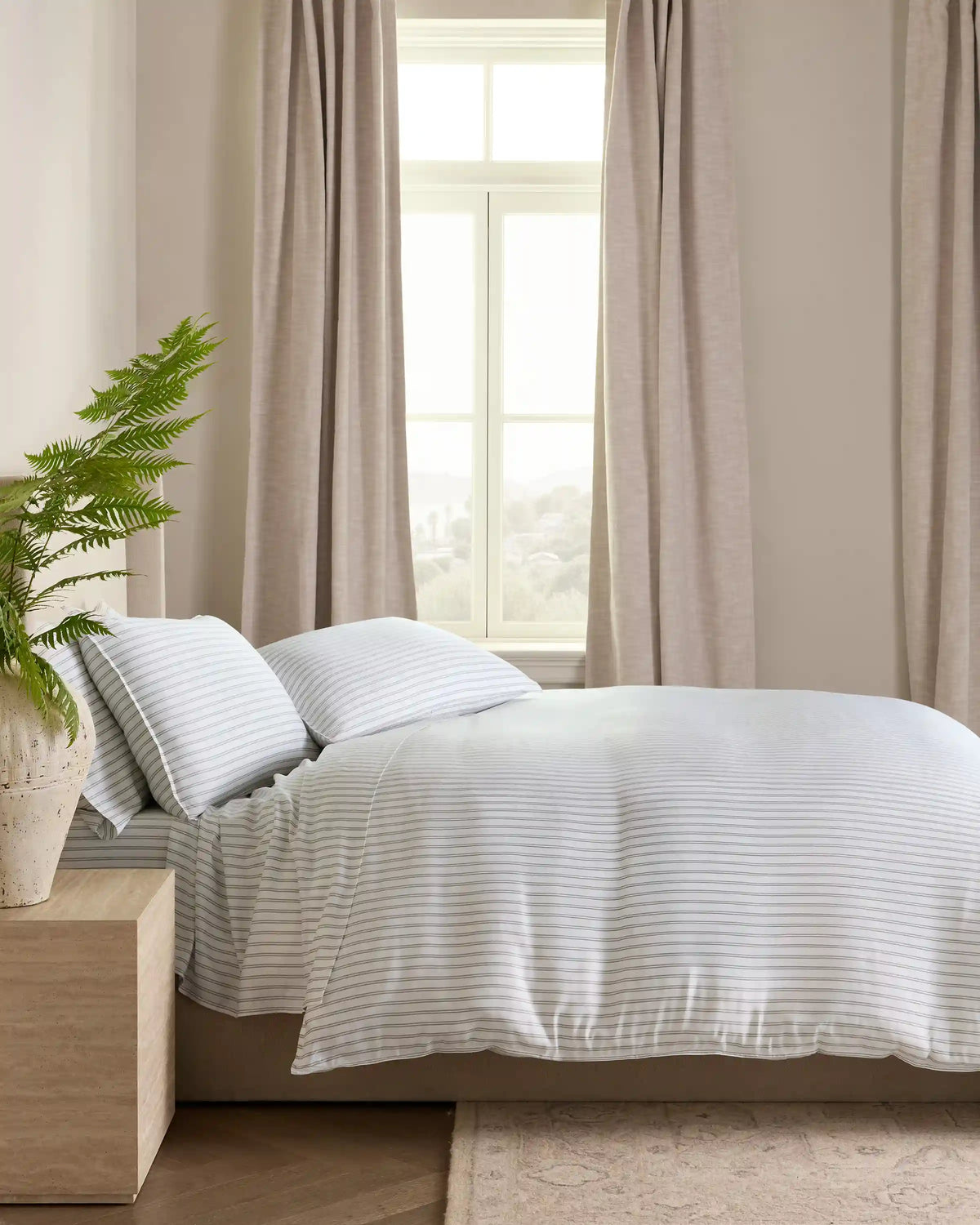 Bamboo Stripe Duvet Cover Set