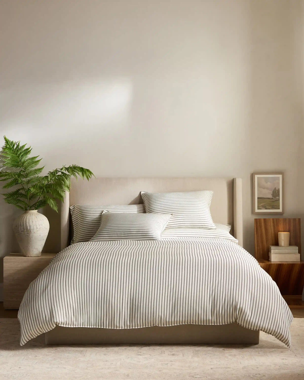 Bamboo Stripe Duvet Cover Set