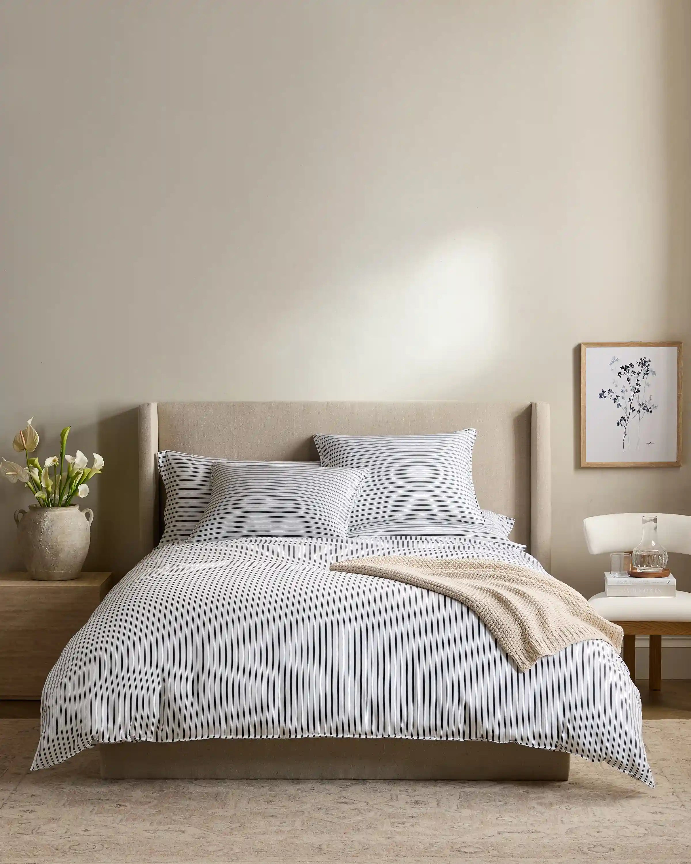 Bamboo Stripe Duvet Cover Set