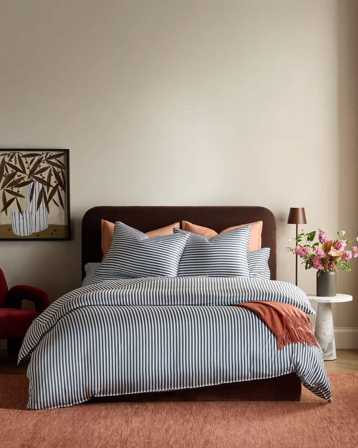 Bamboo Stripe Duvet Cover Set