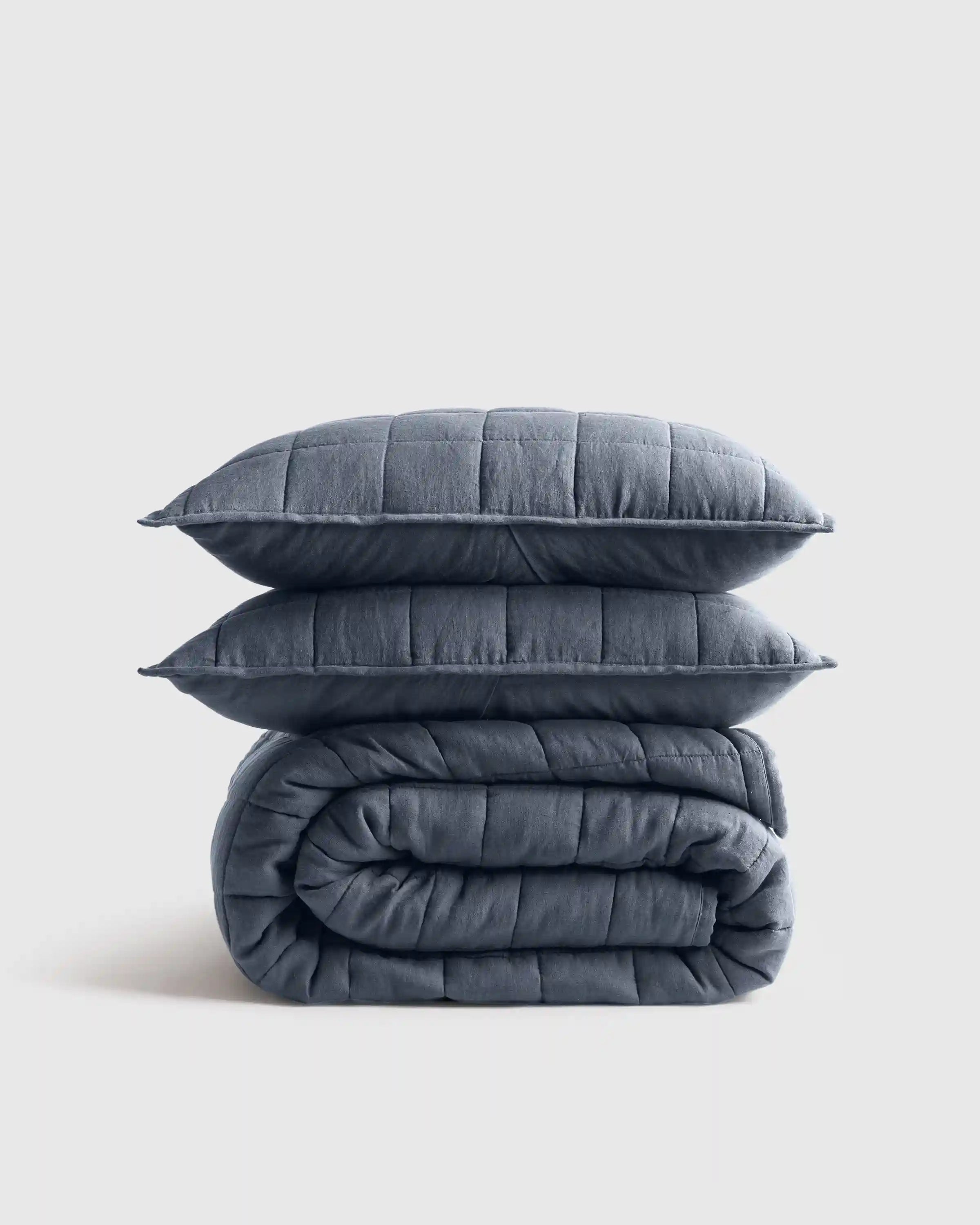 European Linen Box Quilt Set