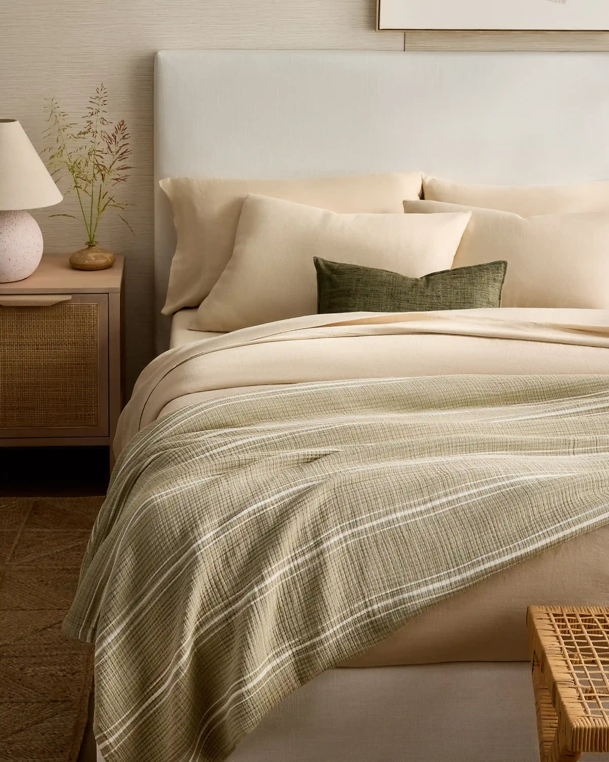 Organic Cotton Gauze Stripe Blanket