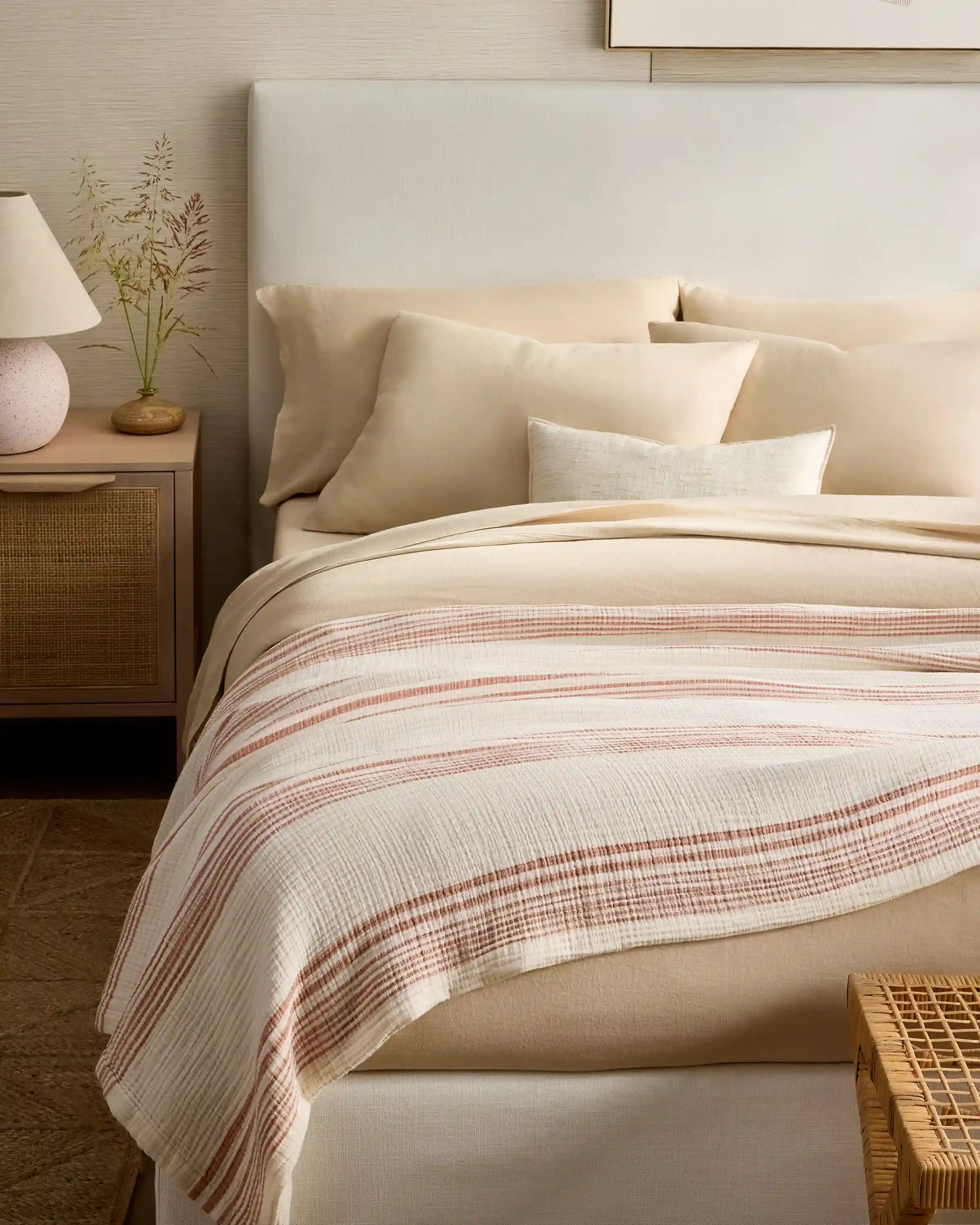 Organic Cotton Gauze Stripe Blanket