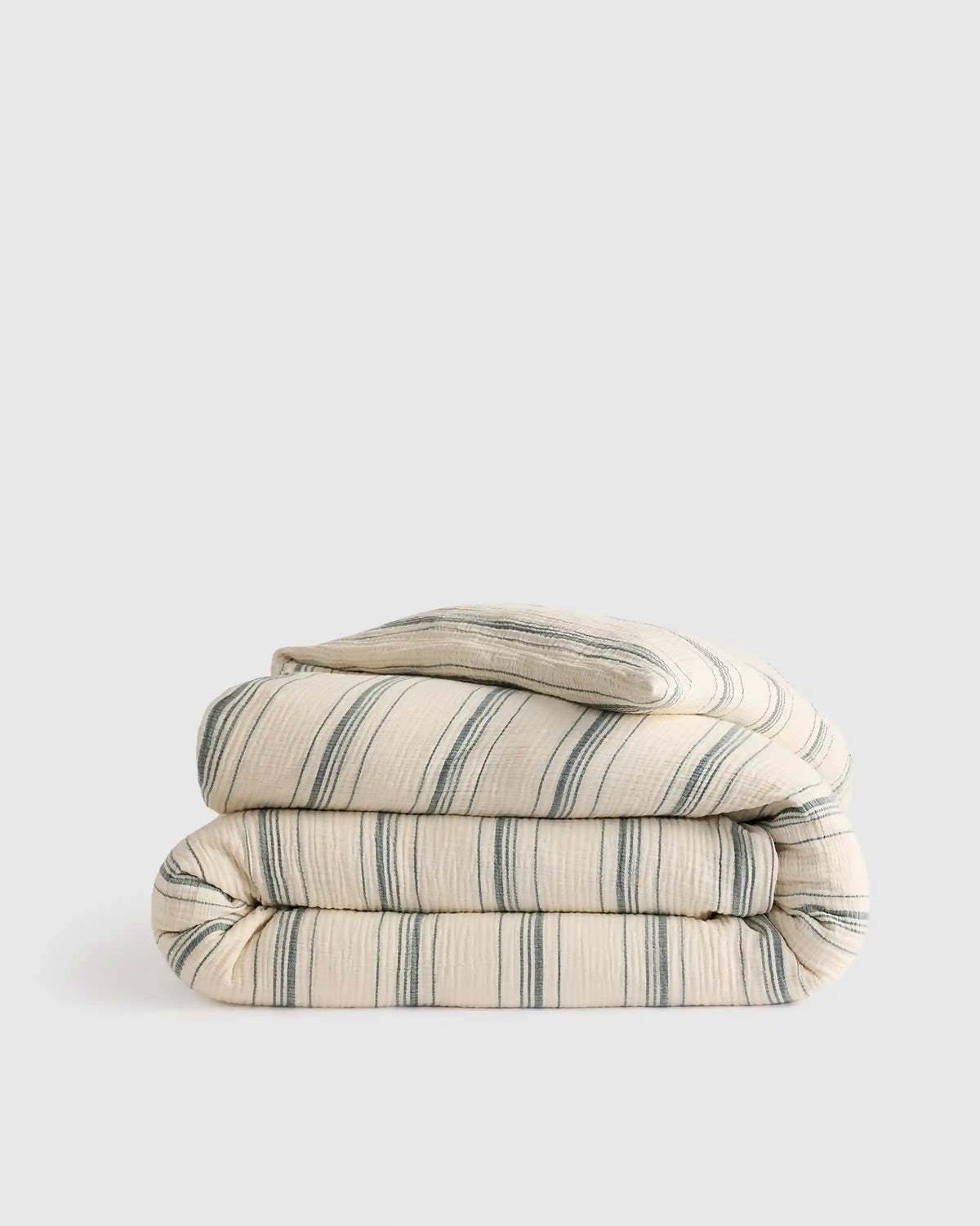 Organic Cotton Gauze Stripe Duvet Cover