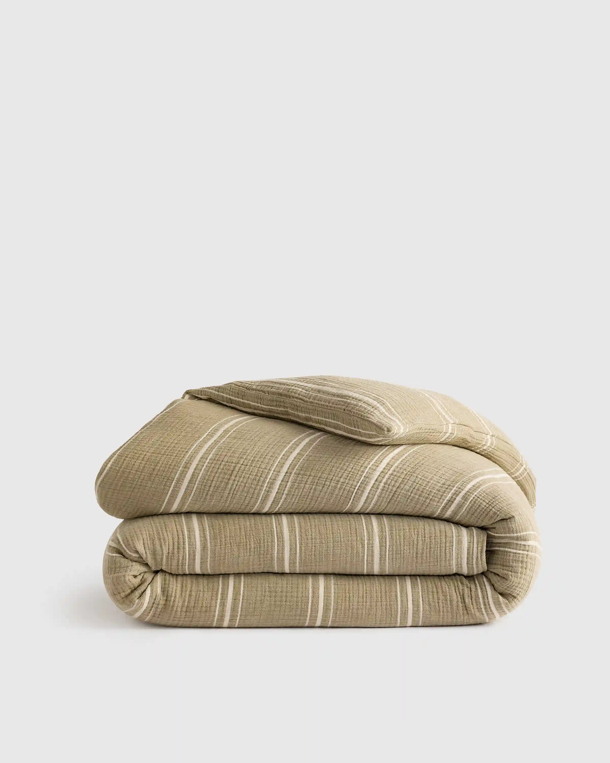 Organic Cotton Gauze Stripe Duvet Cover
